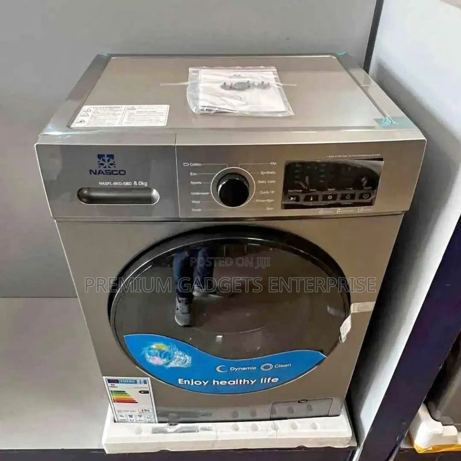 Nasco Digital Inverter Full Auto Front Load 8kg Washer