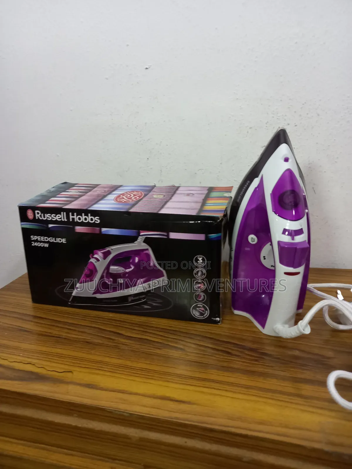 Russell Hobbs 2400w Speed Glide Steam Iron From Uk