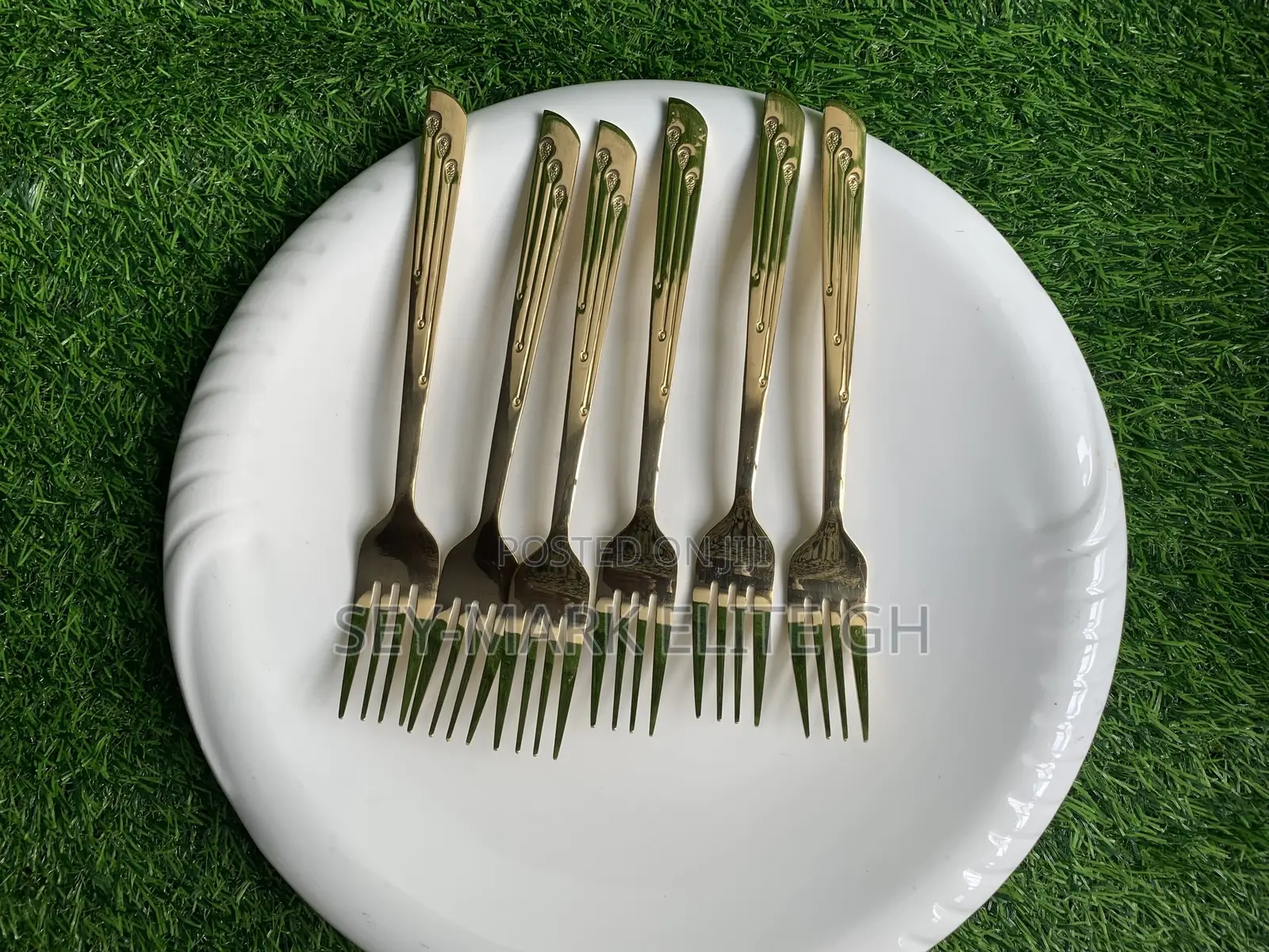 6pcs Stainless Golden Forks