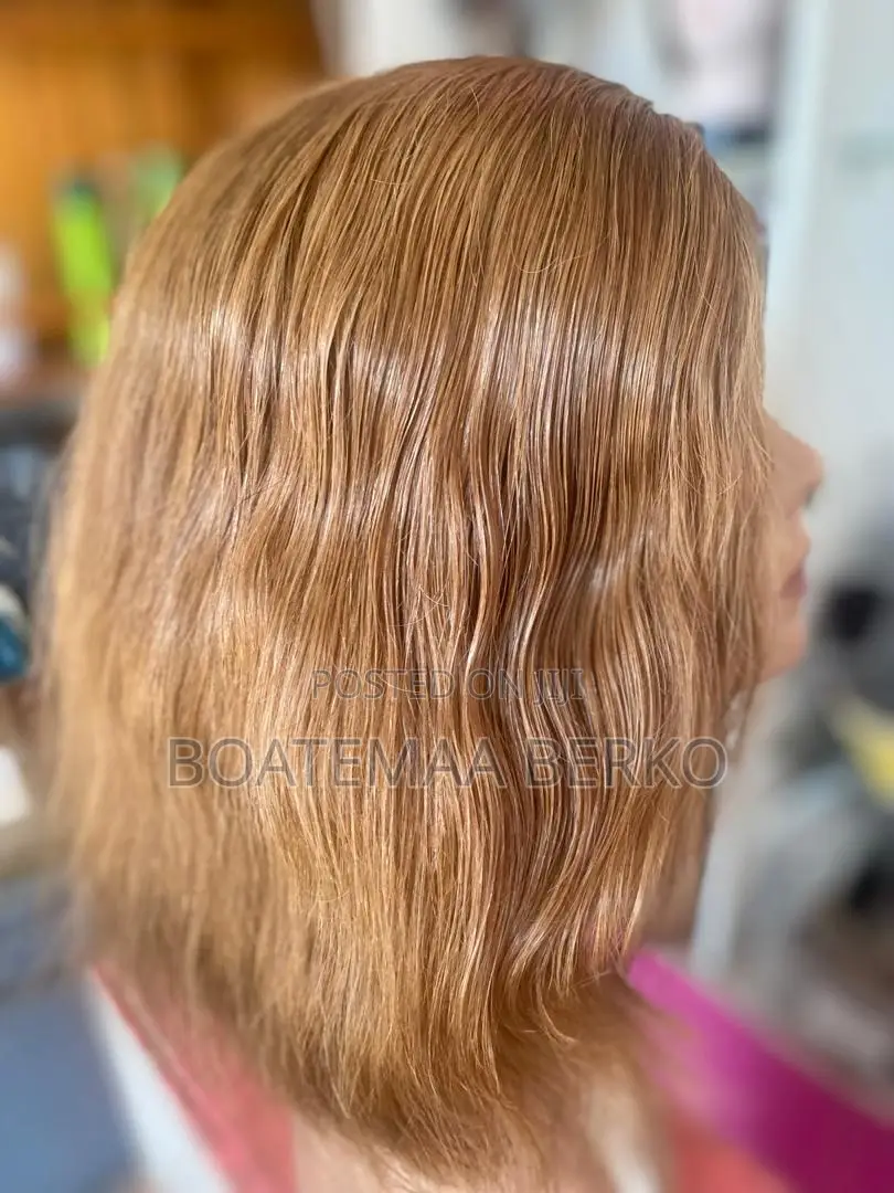 Blonde Wavy Human Hair Wig