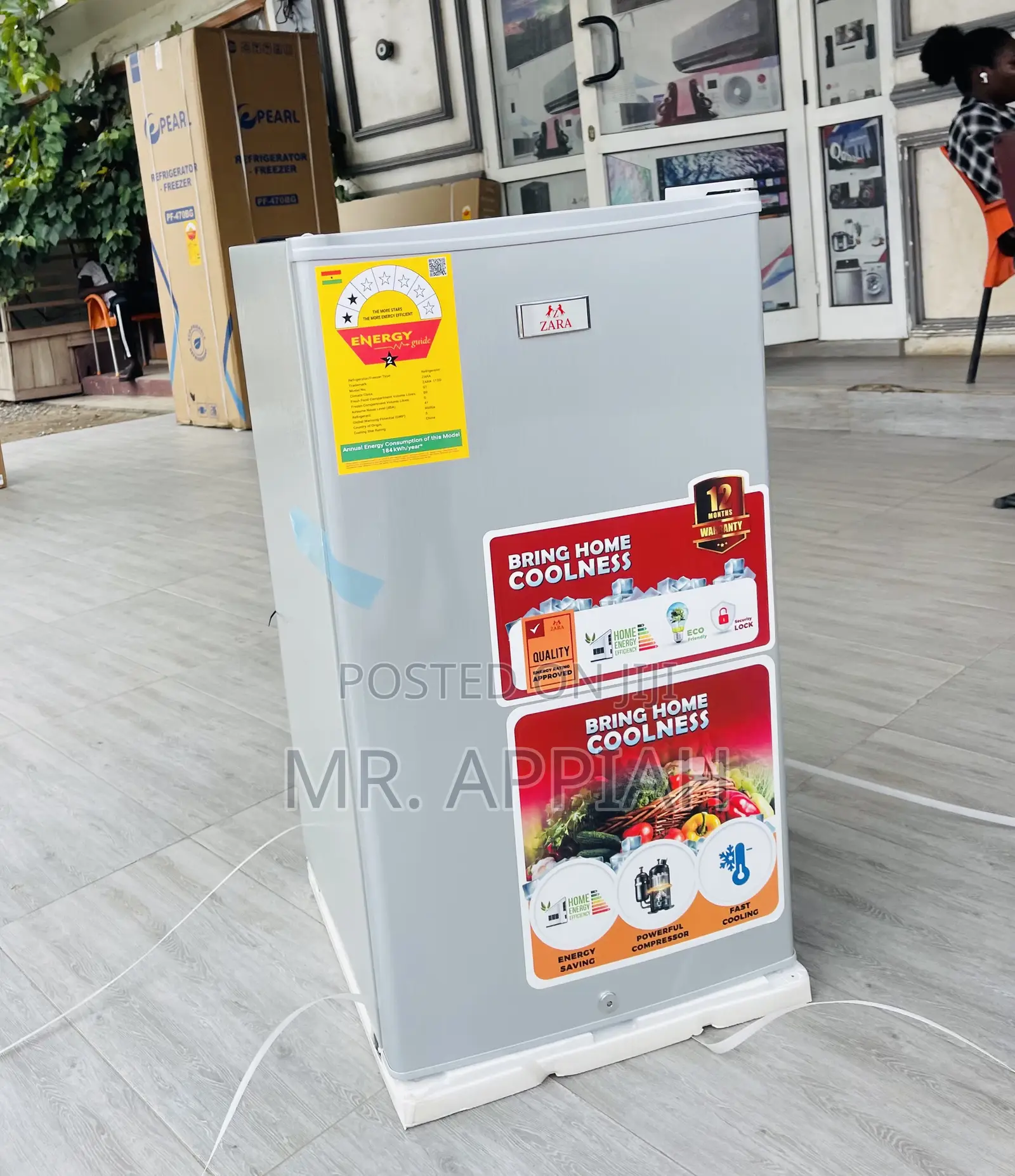 Order Classic Zara Single Door Electric Fridge(Silver).