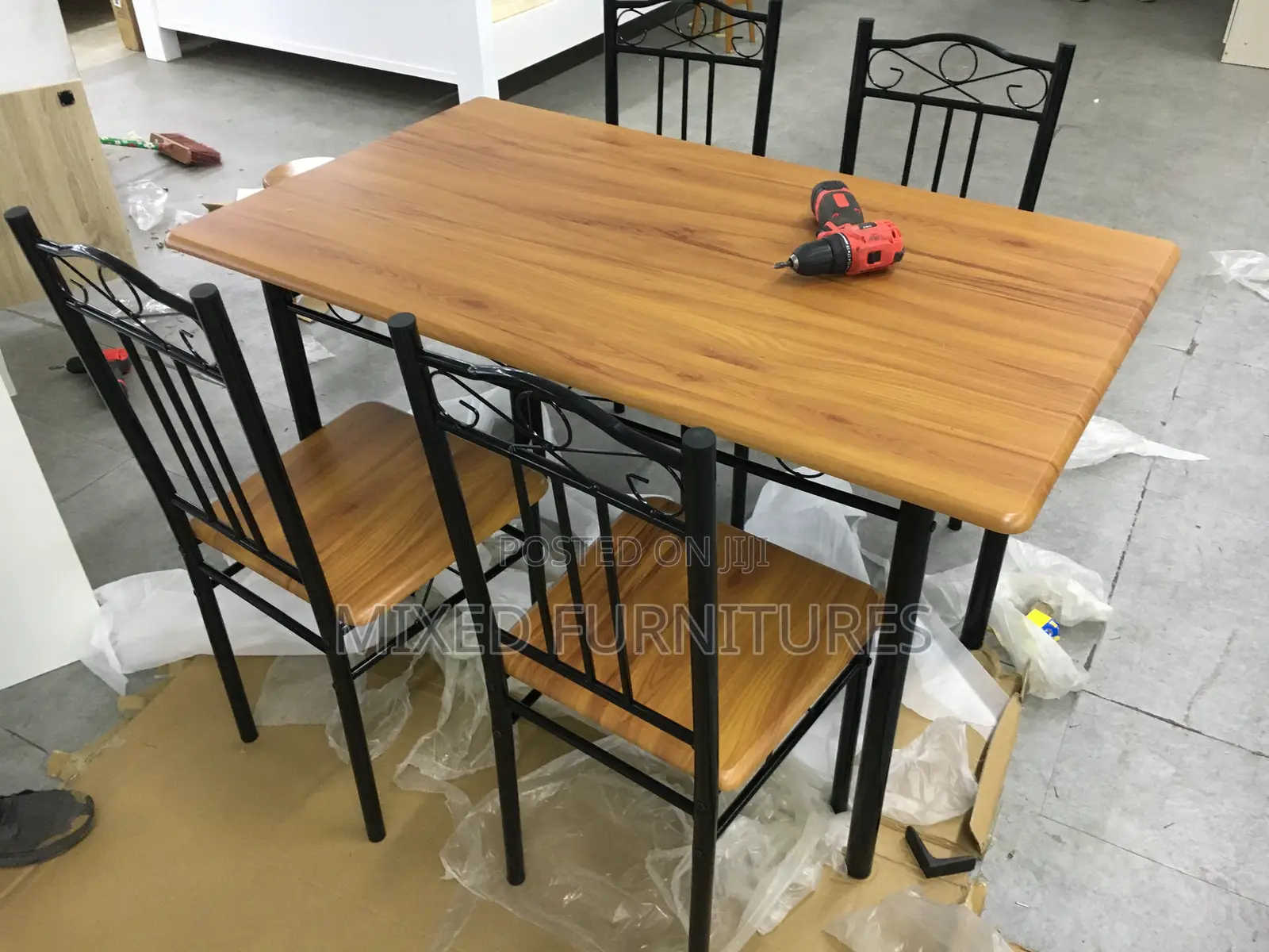 Dining Table With 4 Chairs (Wooden Dining Table )