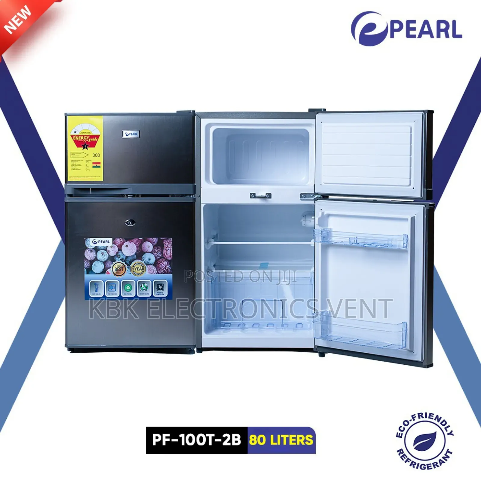 Pearl 85liter Table Top Double Door Refrigerators