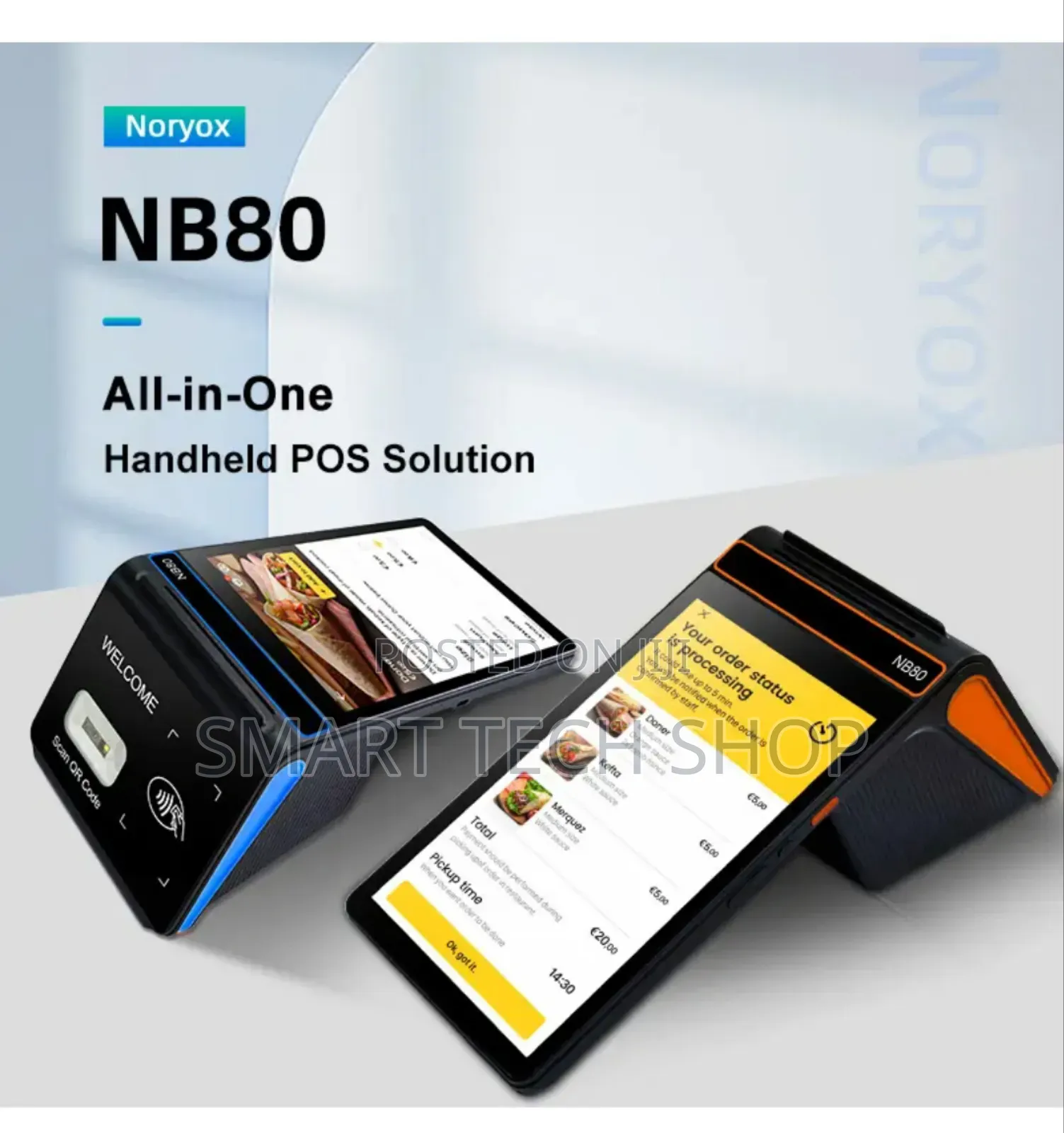 8. 0 Inches Android Pos Tablet With 80mm Printer Dual 4G Sim