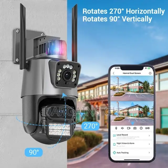 Dual Lens Waterproof Smart CCTV Camera 8MP