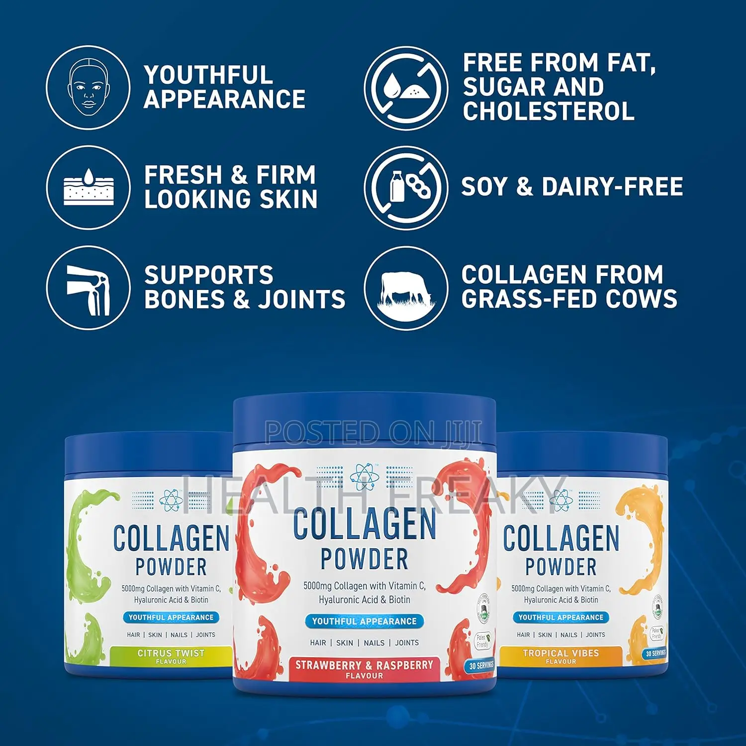 Collagen Protein Peptides Anti Aging Skin Hair Nails Joints
