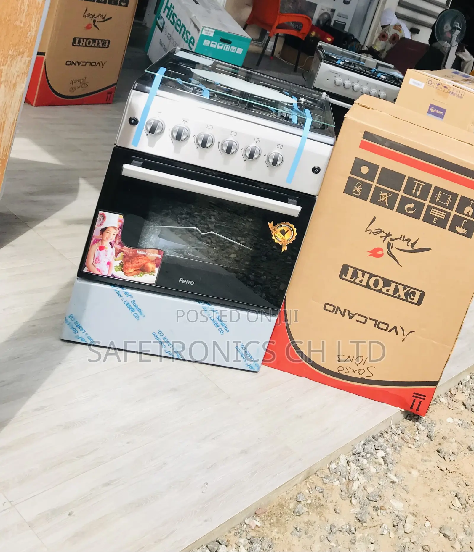 4 Burner Sealed Ferre 60/60 New Line Oven 