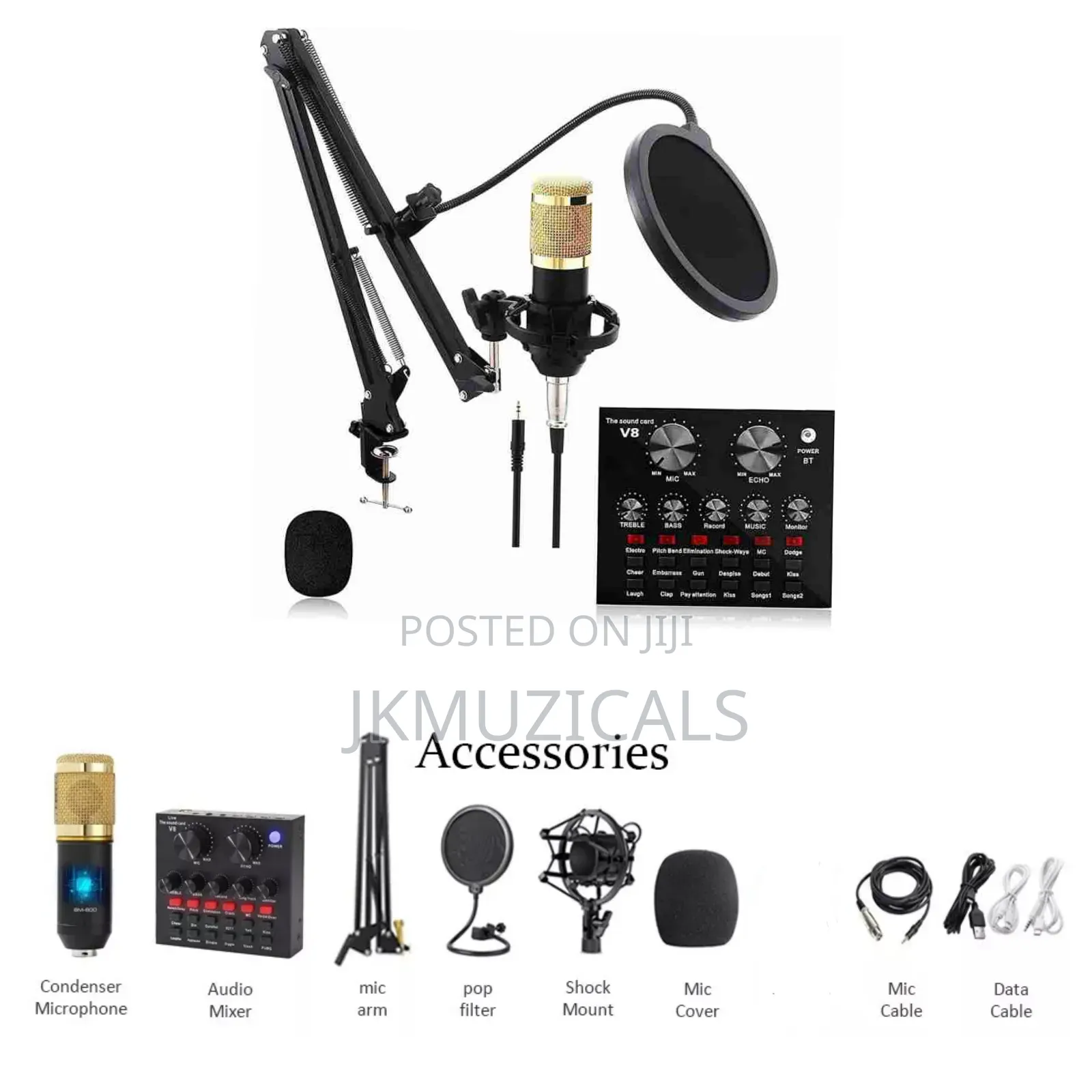 Live Sound Card With_ Recording Microphone Kits