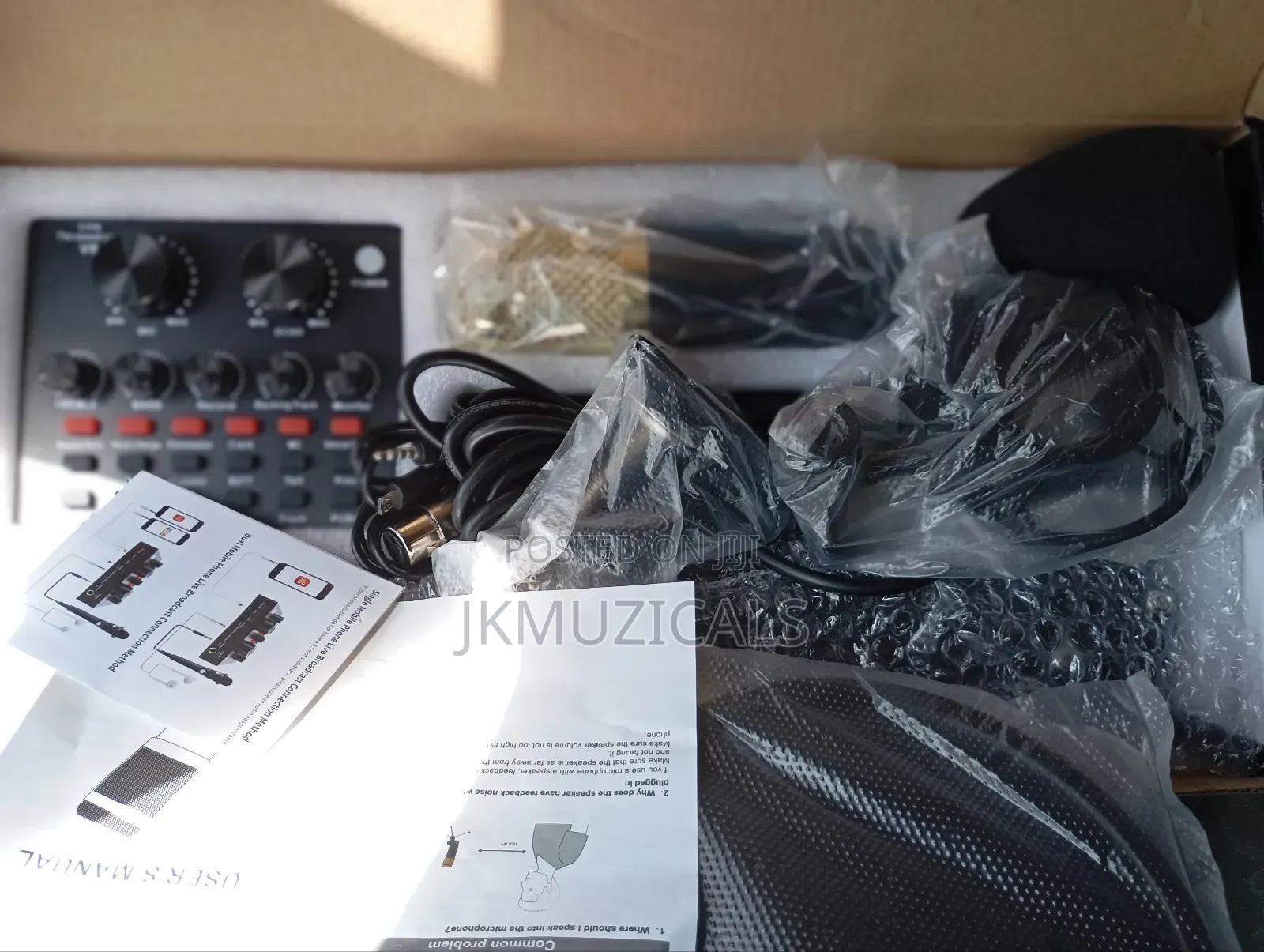 Live Sound Card With_ Recording Microphone Kits