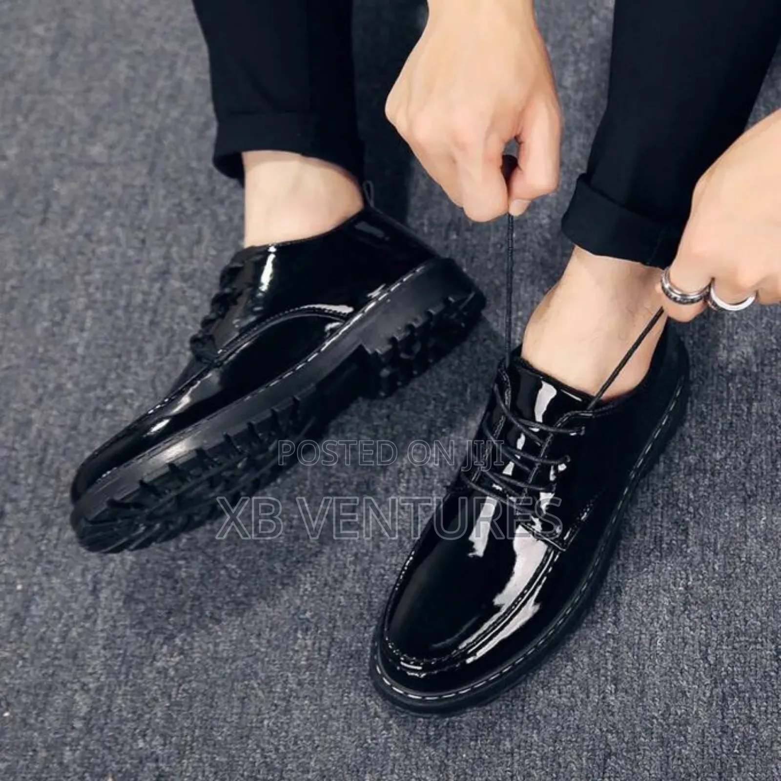 Luxury Bright Leather Shoes for Men