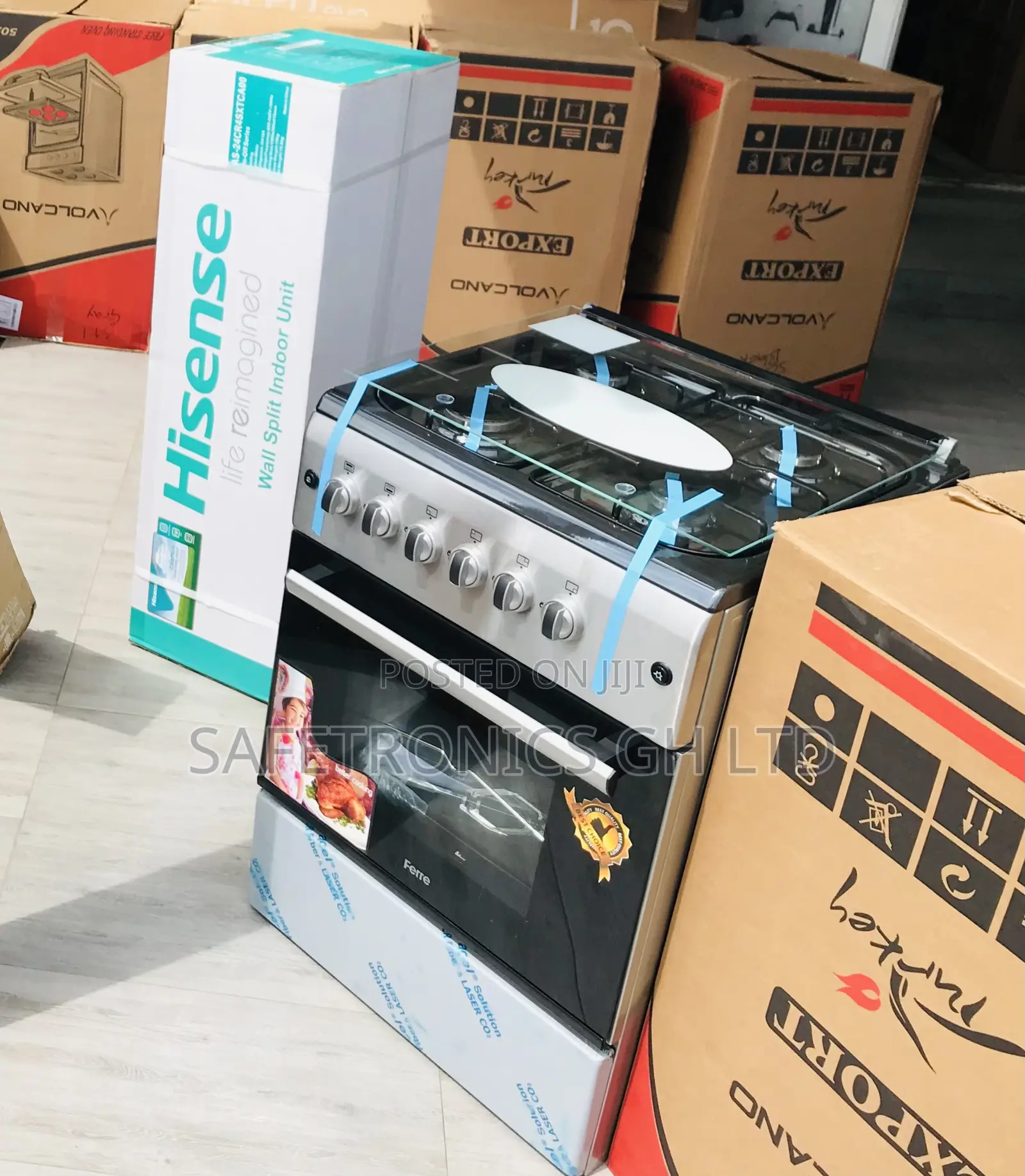 Grab Quality 4 Gas Ferre Burner  60by60 Gray 