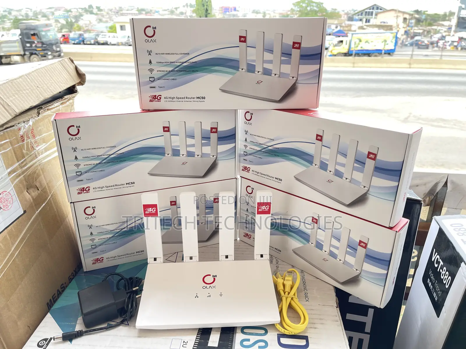 Olax Universal Sim Router One Lan Port 4G Speed of 300mbps