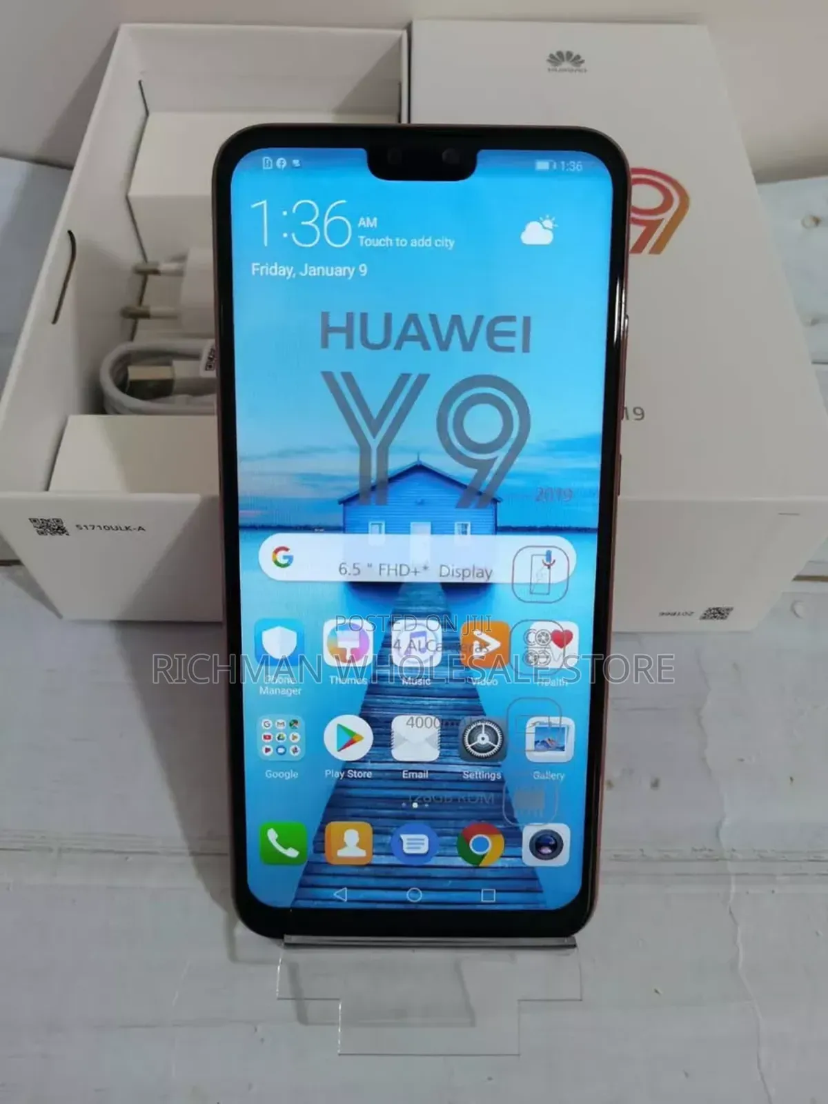 New Huawei Y9 2019 128 GB White