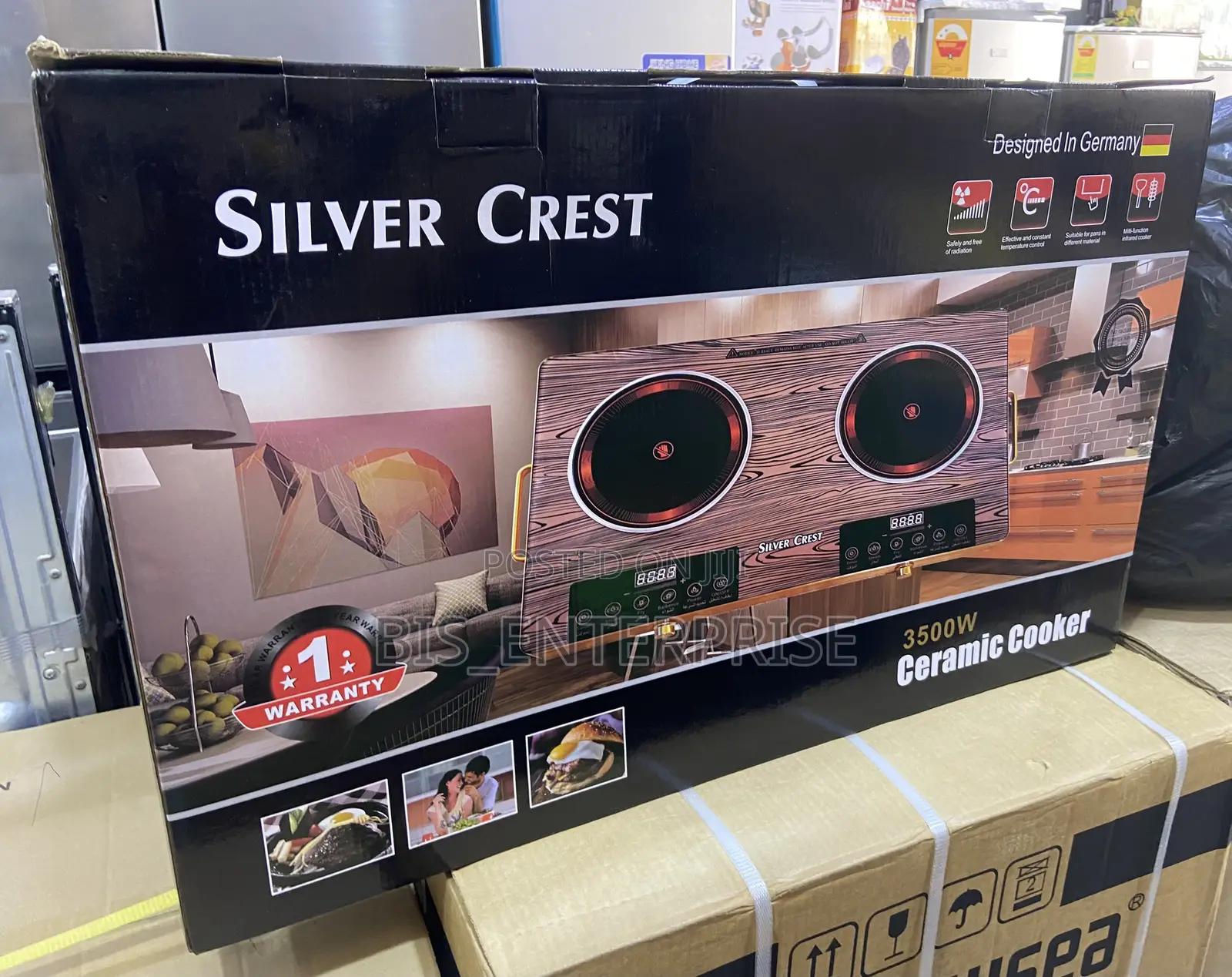 Silver Creat Two Burner Hot Plate( Ceramic Cooker)