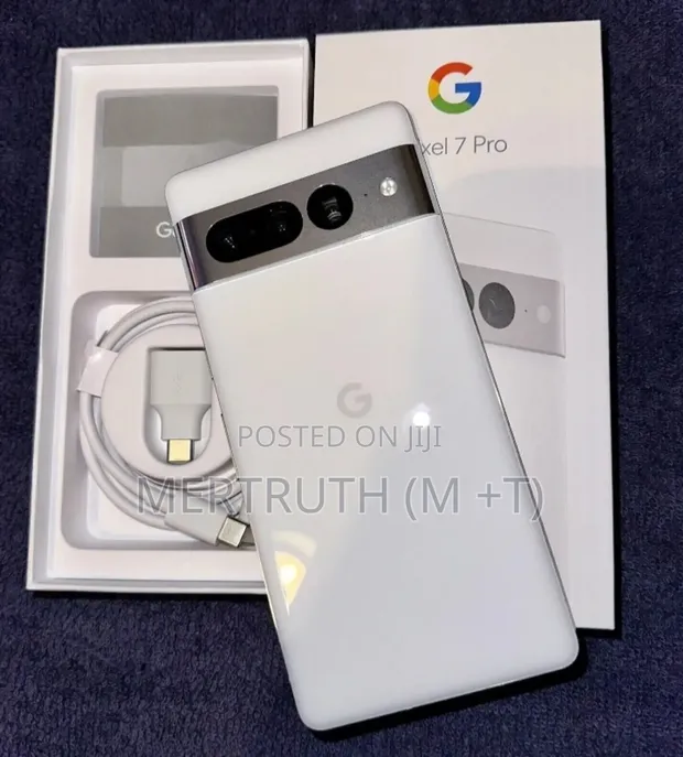 New Google Pixel 7 Pro 128 GB White in Circle - Mobile