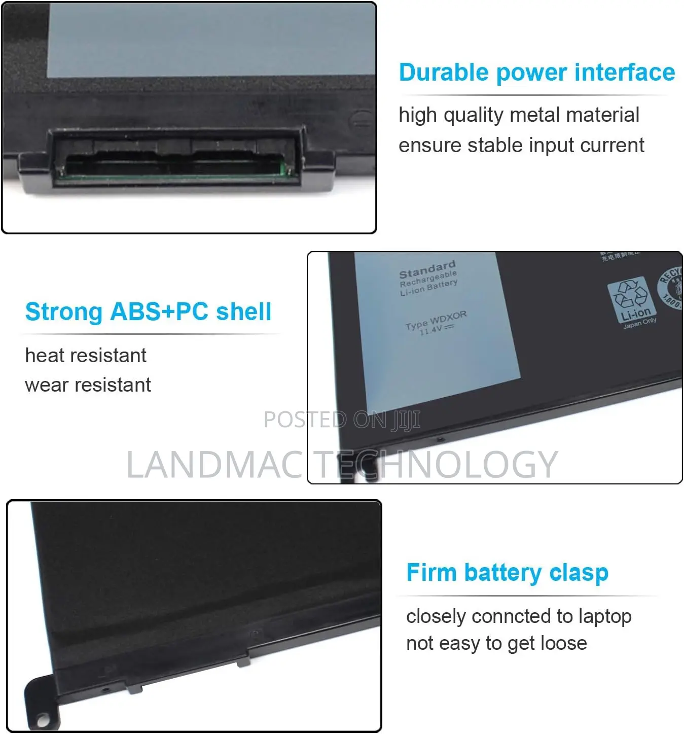 DELL WDXOR Laptop Battery