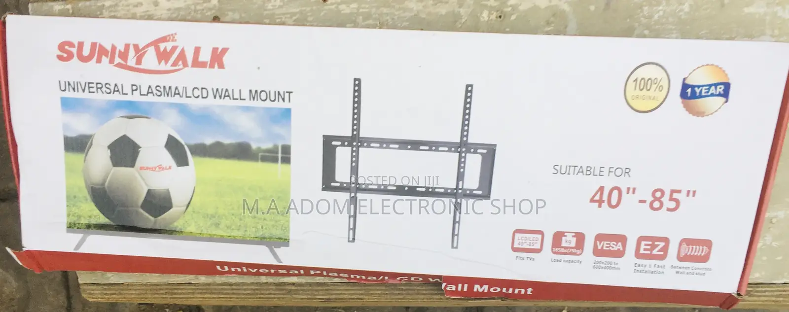 Quality Fixed Tv Wall Mount 32-80 Inches Black