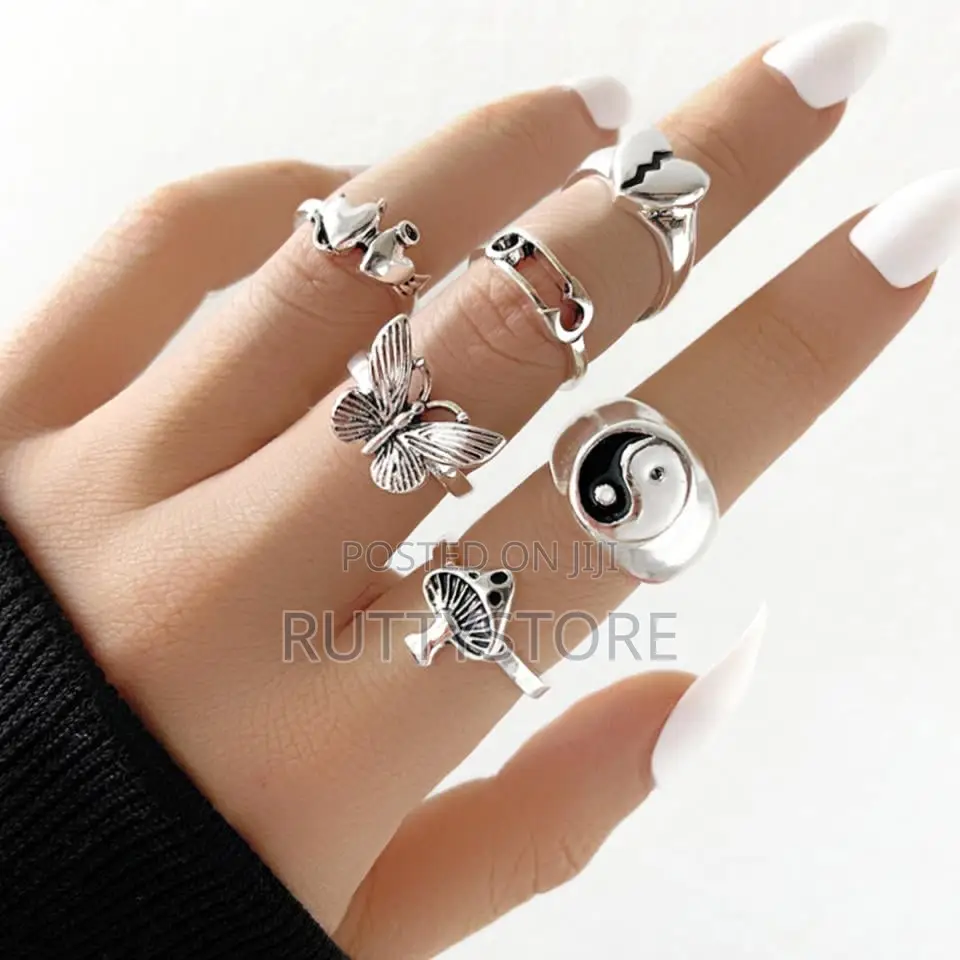 6pcs Silver Knuckle Ring Set (Promo)