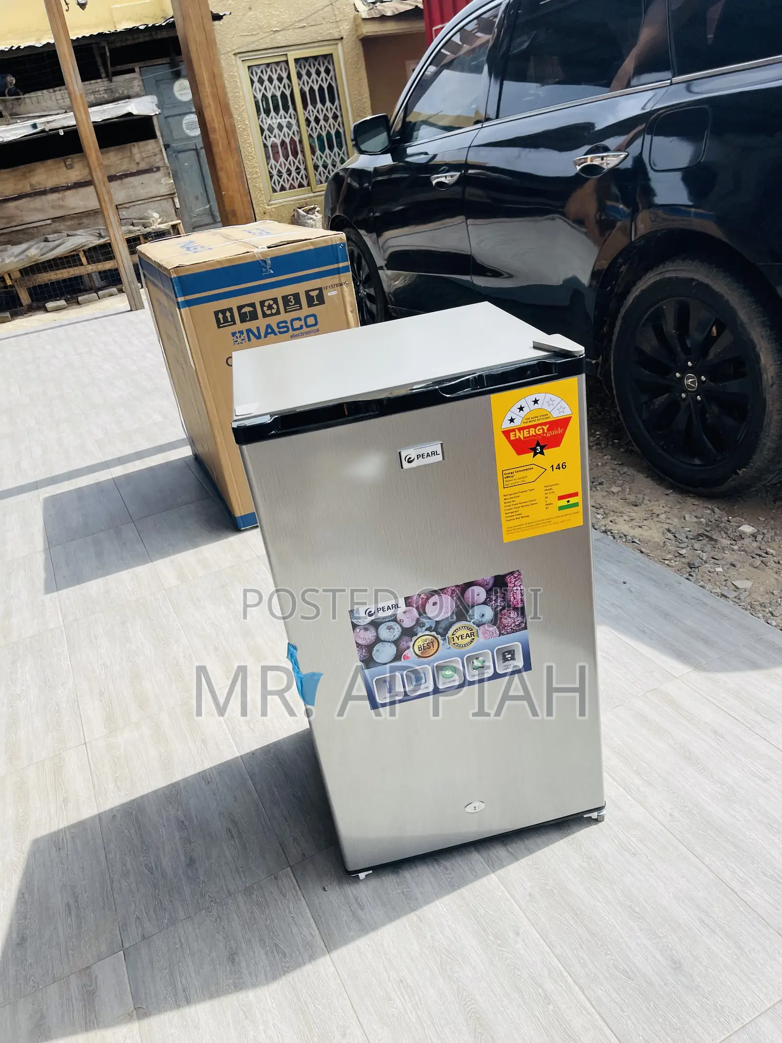 Latest Pearl PF-111 1 Door Electric Table Top Fridge,Silver