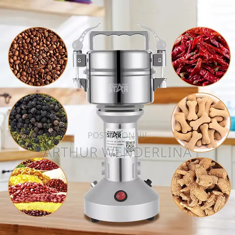 WINNING Stainless Steel Grinder Coffee Spice Grinder 500W