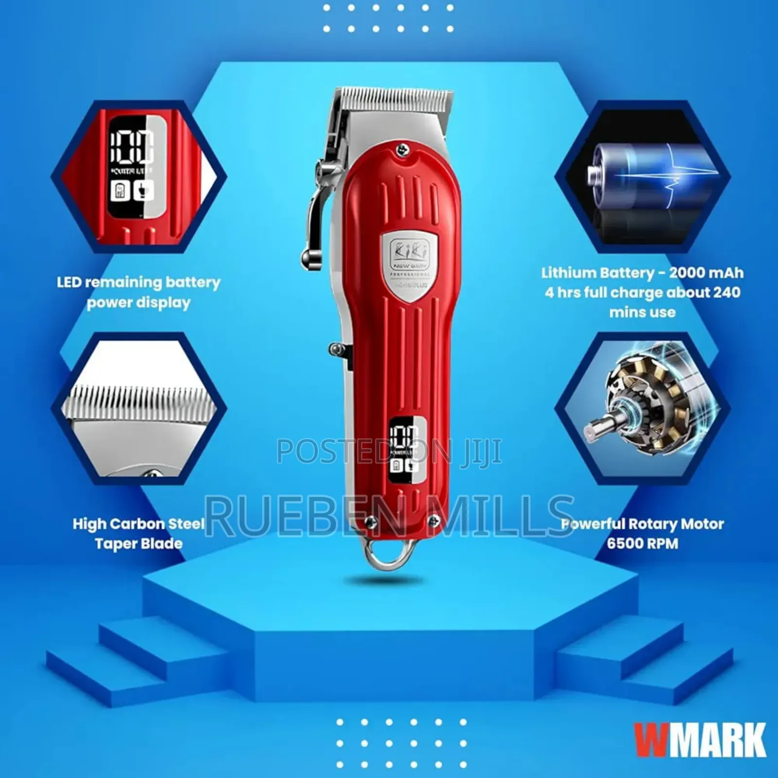 Kiki Ng-116plus Rechargeable Hair Clipper Barbering Machine