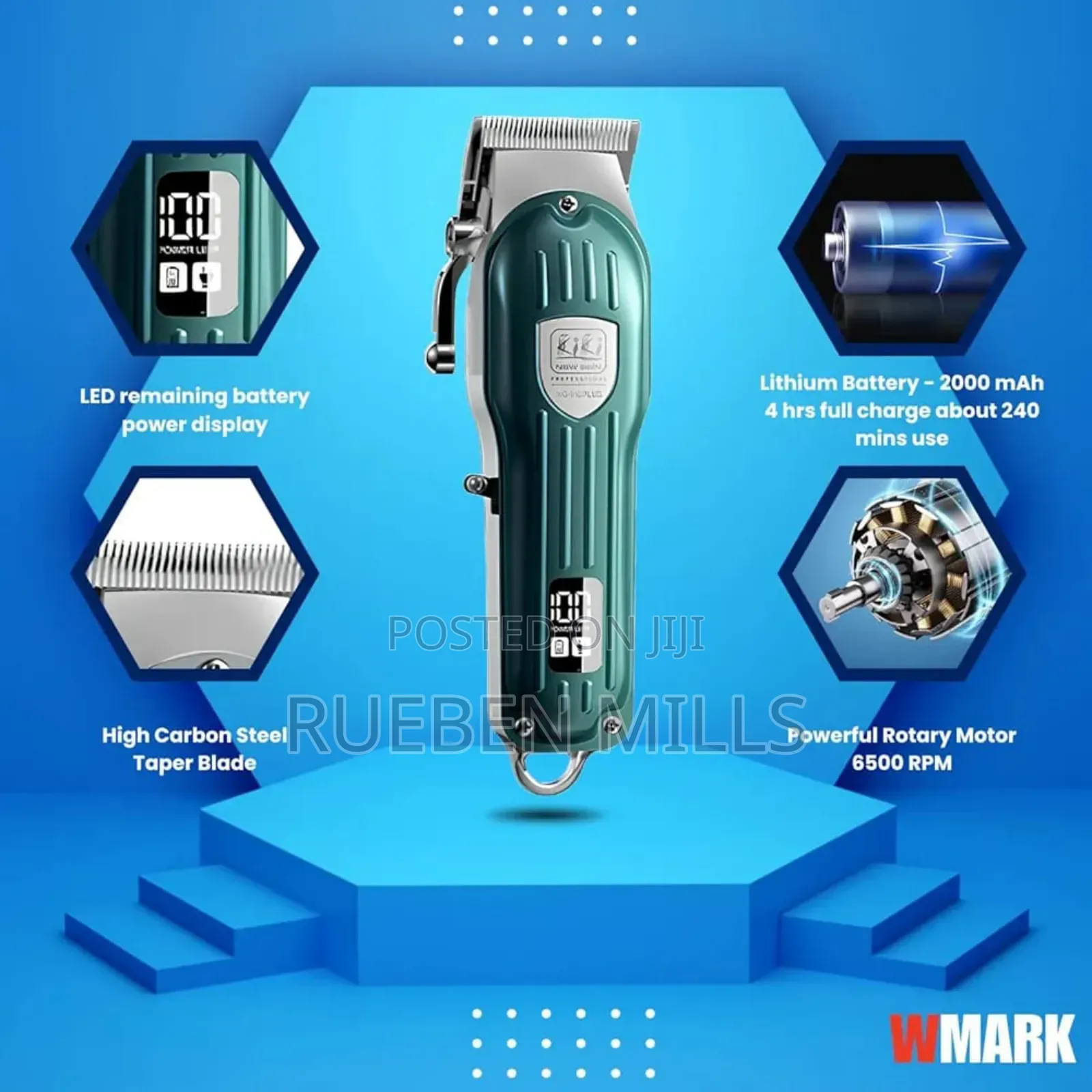 High Carbon Steel Blade Barbering Machine Hair Clipper