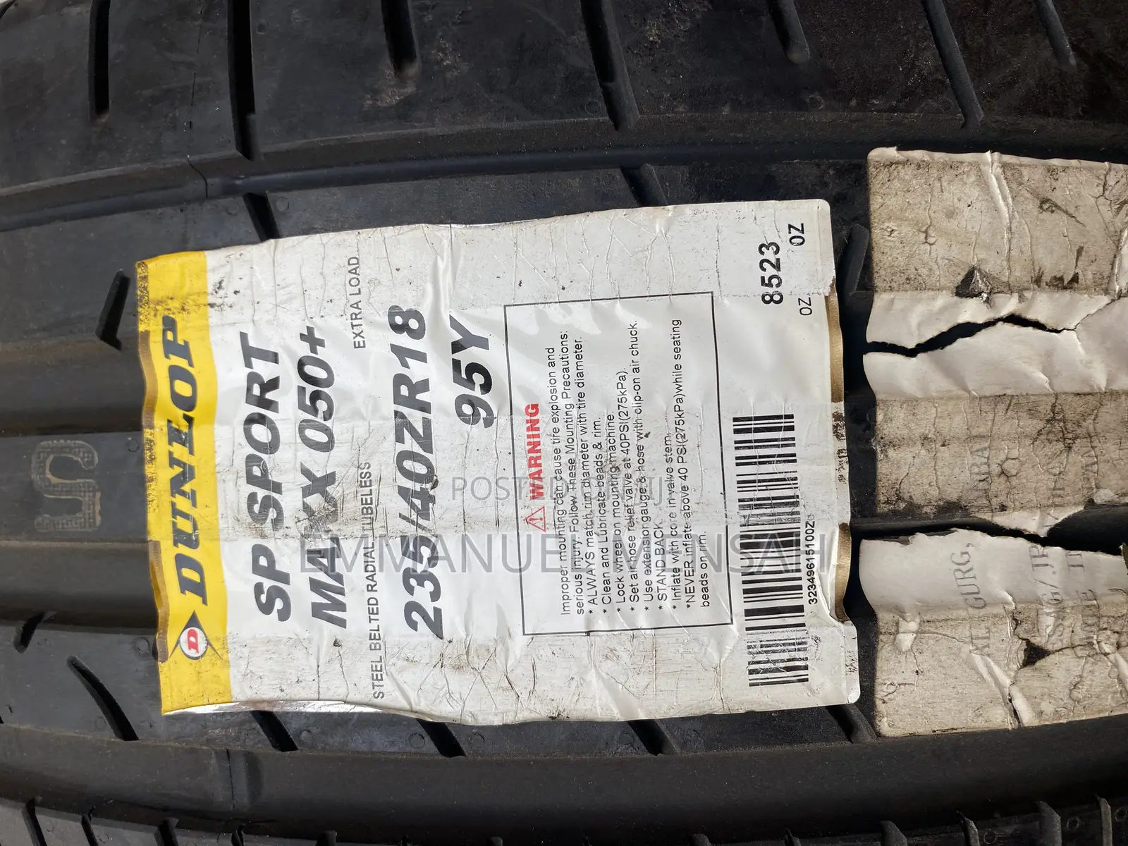 235/40zr18 Dunlop Sp Sport Maxx 050+ Tire