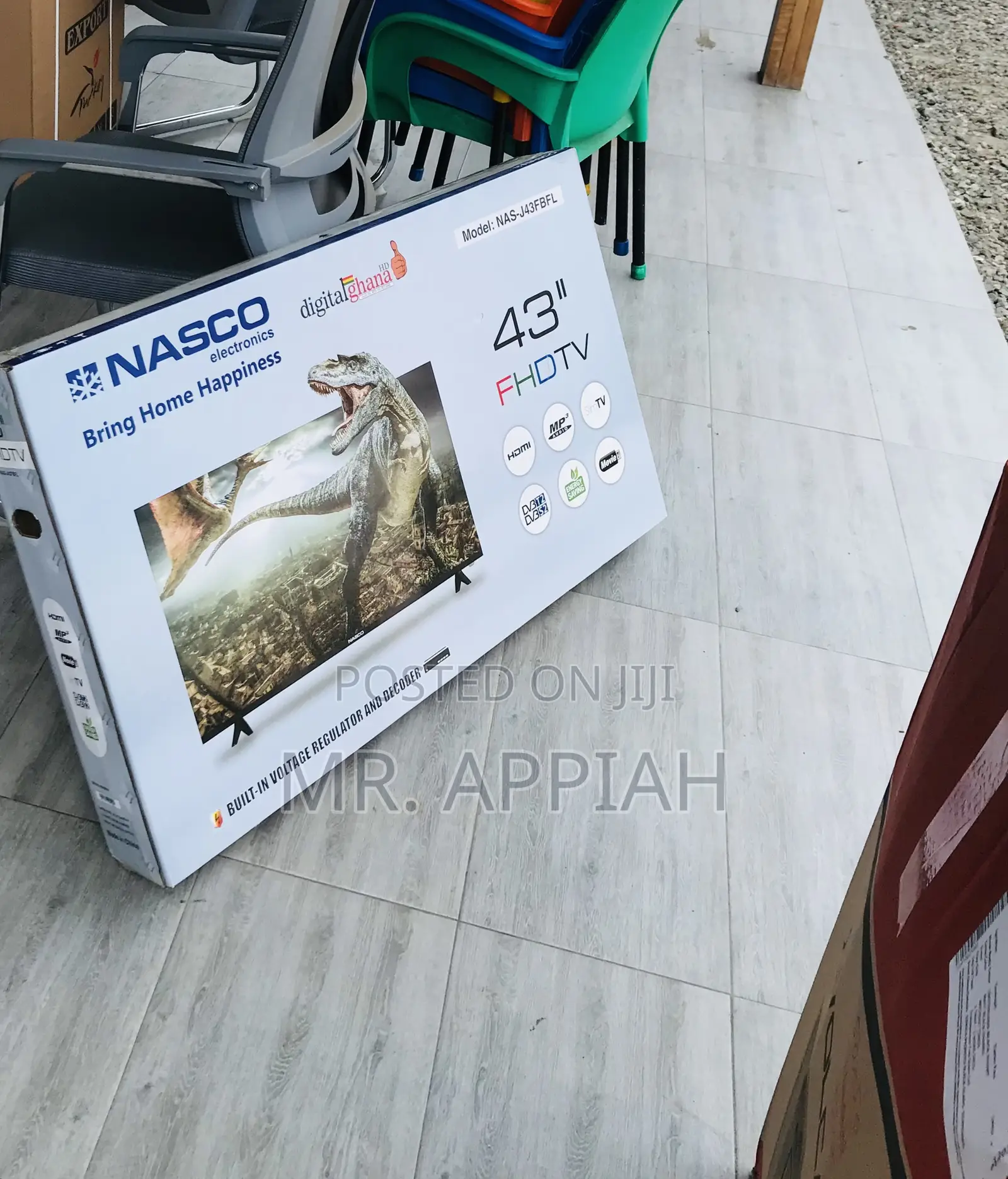 Reliable and Authentic Nasco FHD Electric Television(43”).