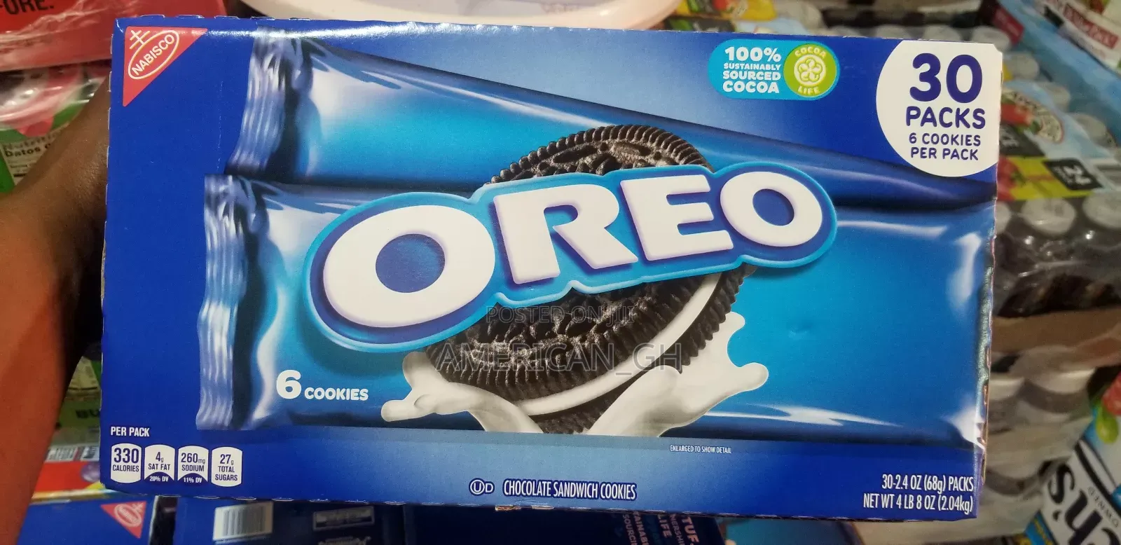 OREO Chocolate Sandwich Cookies - 30 Packs
