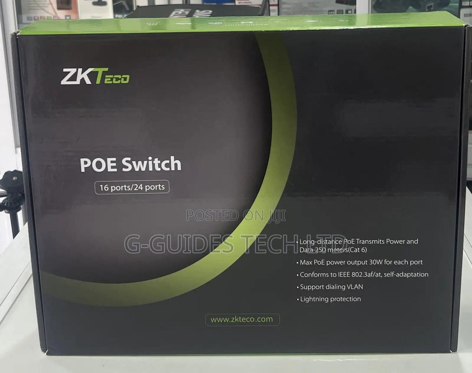 Zkteco 16port Poe Switch With SFP Port, 16port Poe Switch