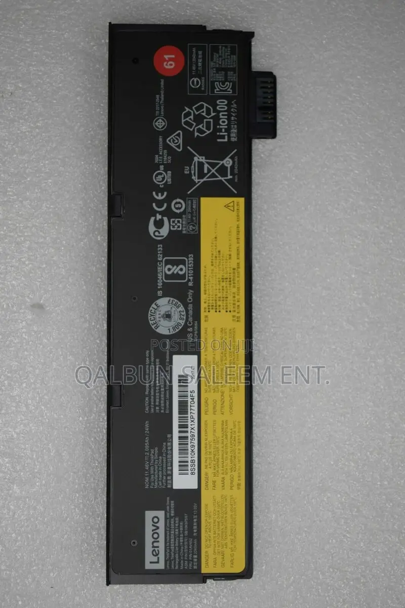 3cell 61 Genuine Battery for Lenovo Thinkpad T470 T480 T570