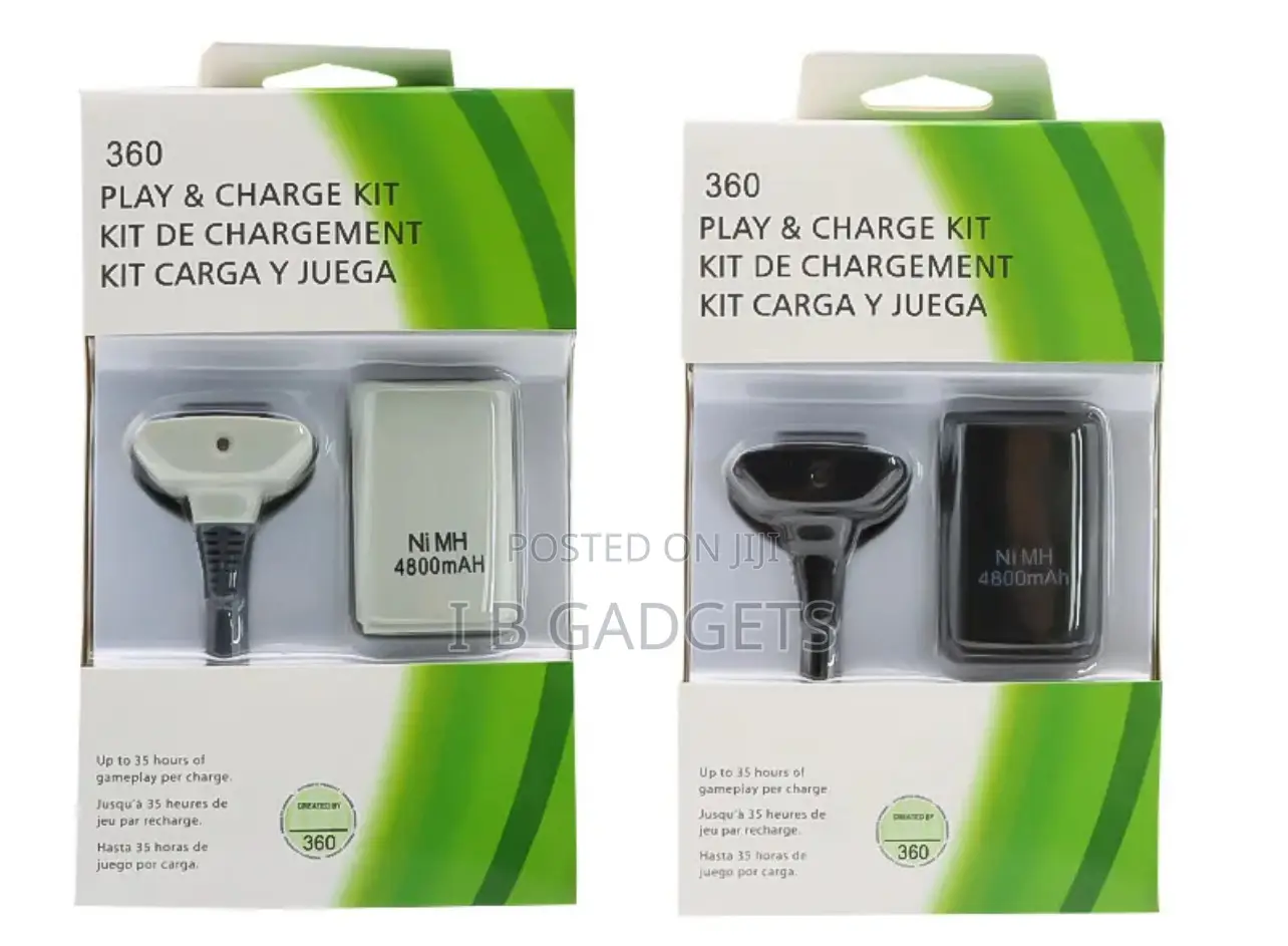 Xbox 360 Rechargeable Battery And Charging Cable