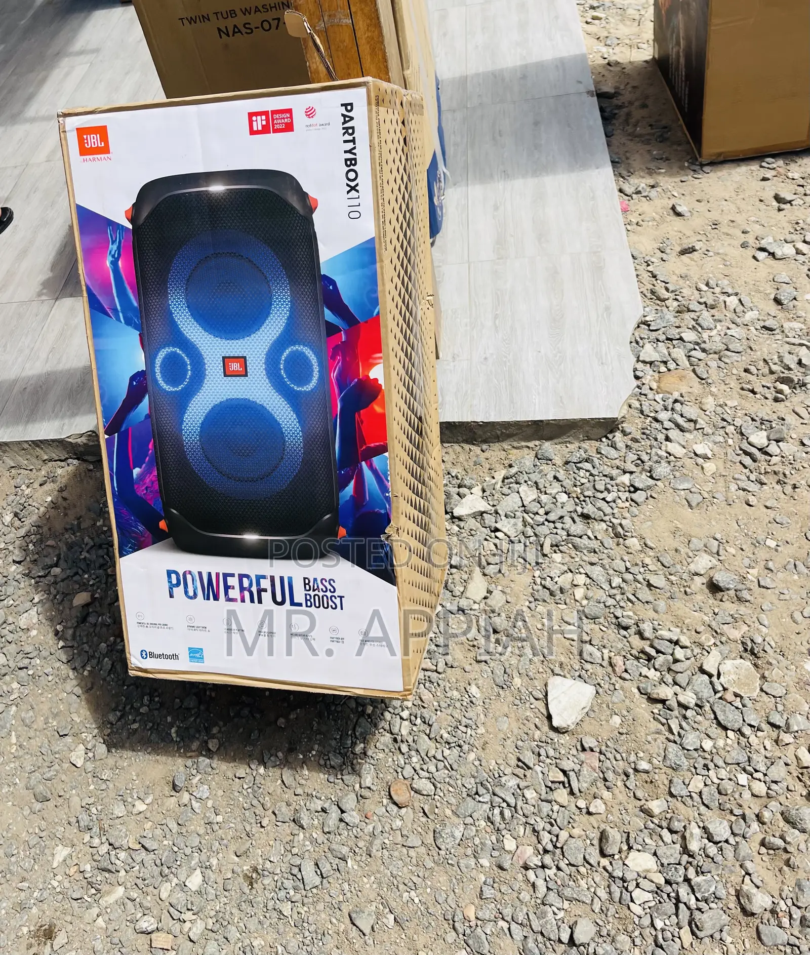 Affordable JBL Party Box 110 Portable Bluetooth Speaker.