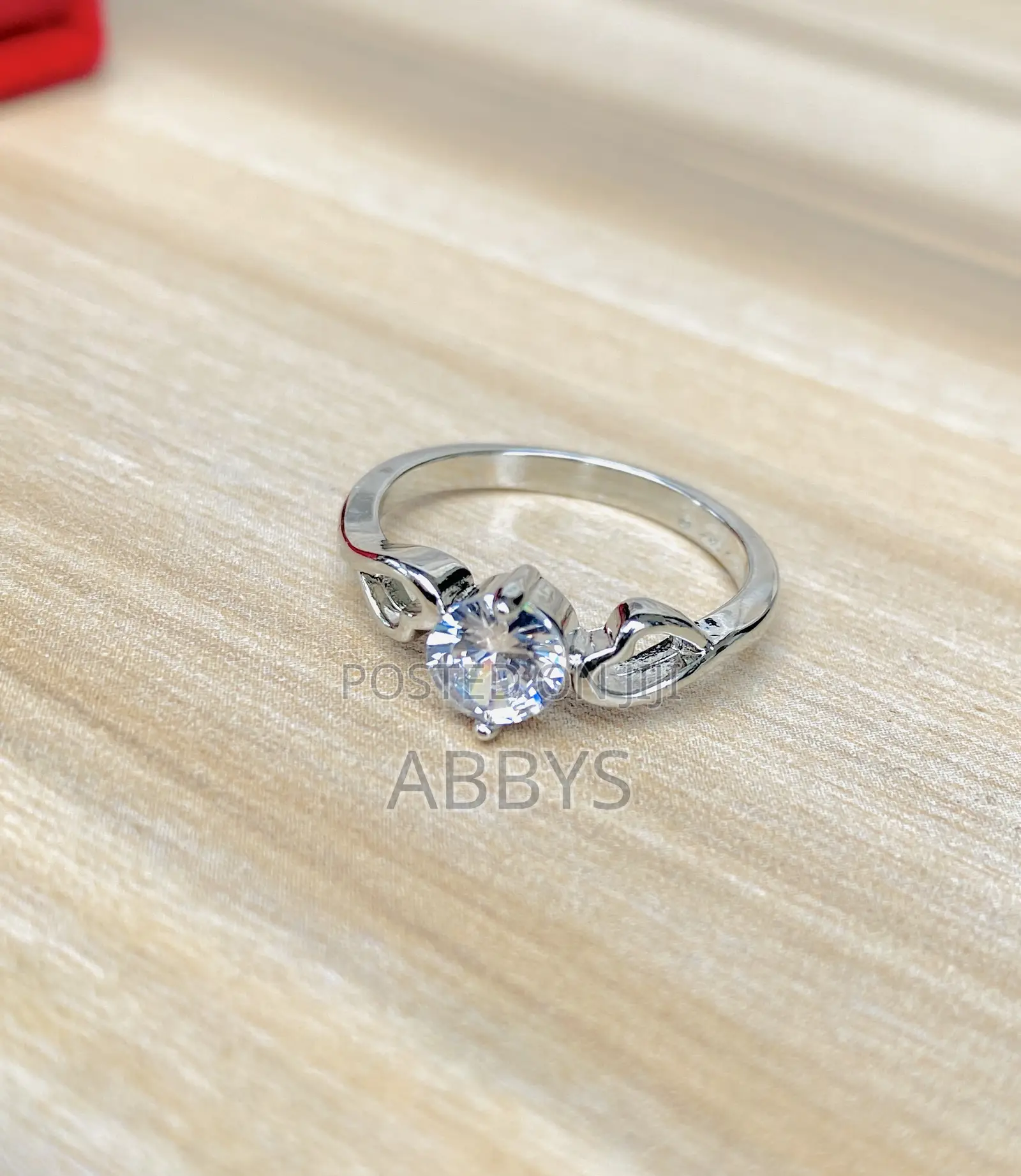 Heart Shape Silver Promise Ring