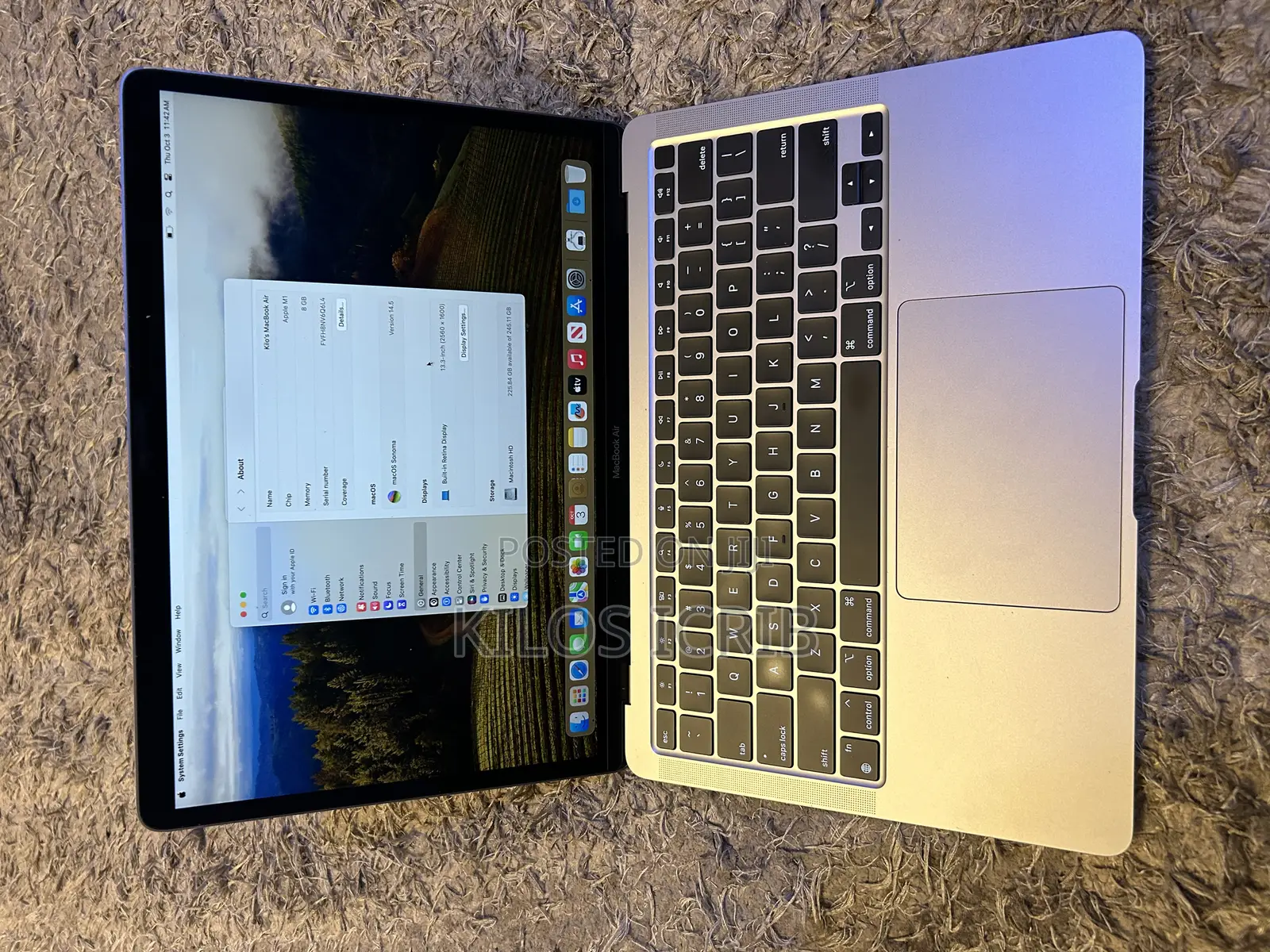 Laptop Apple MacBook Air 2020 M1 8GB Intel Core i5 SSD 256GB