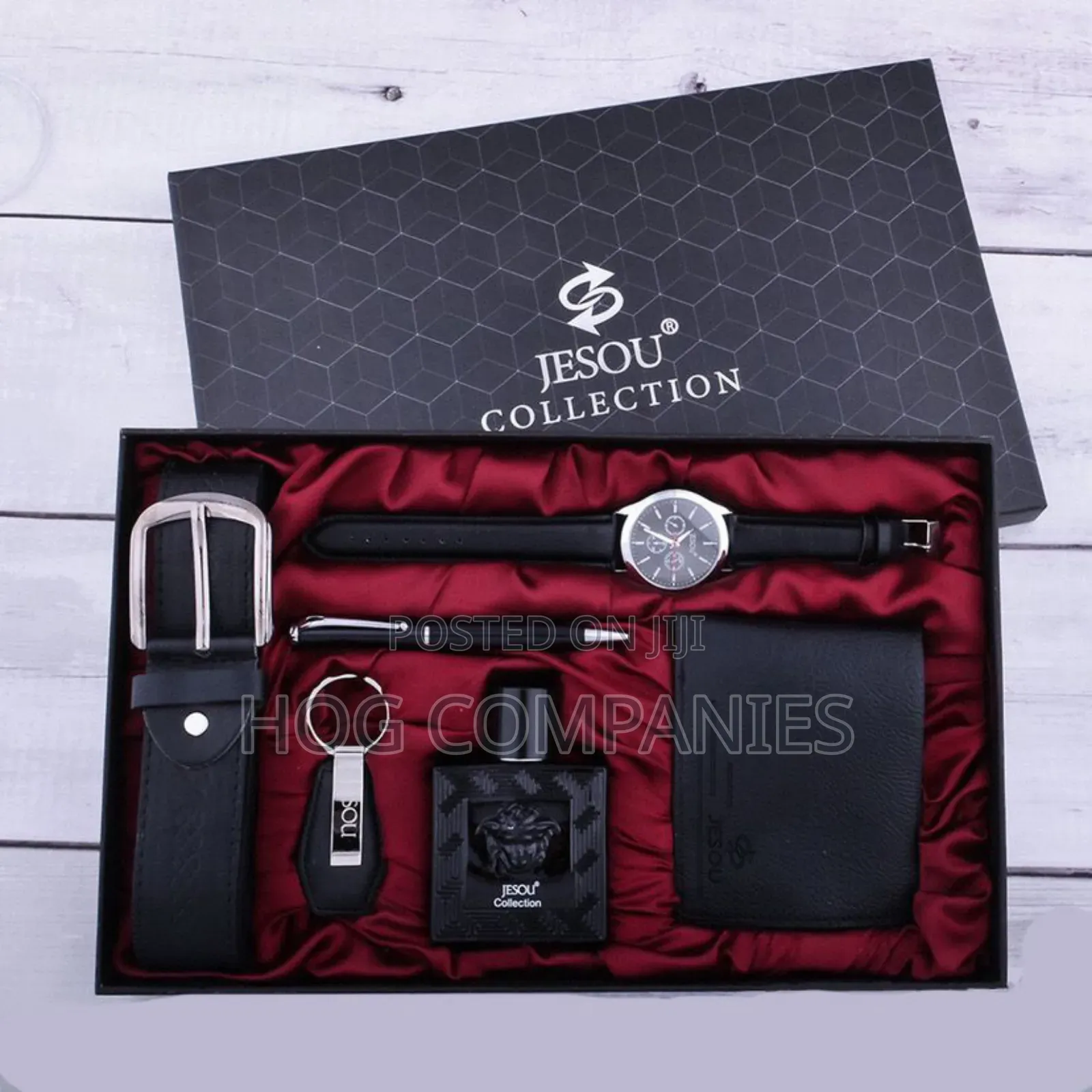 Men's Belt Perfume Wallet Valentine Gift Set Package - Fast Delivery