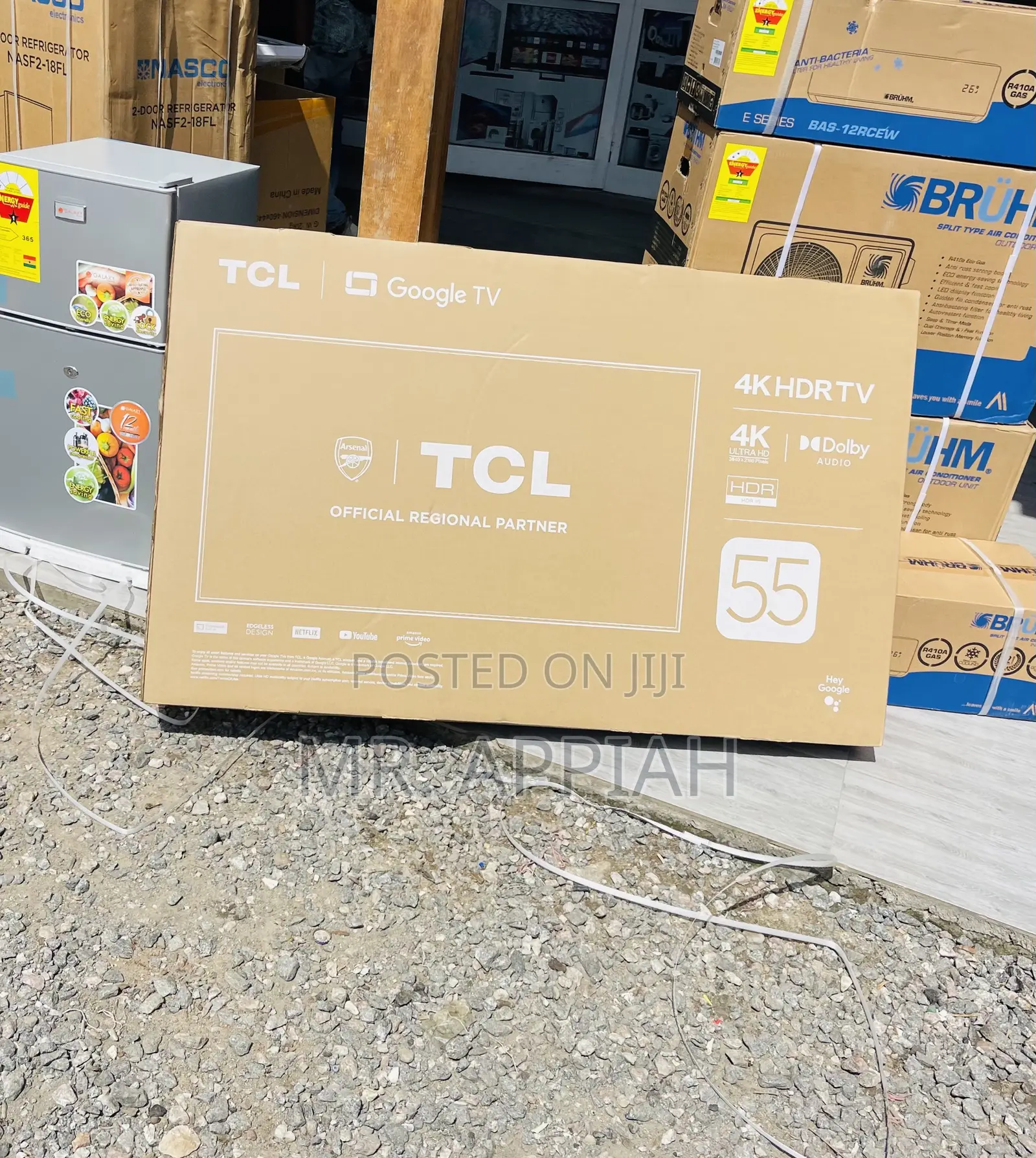 Classic and Authentic TCL 55p63555” HDR Frameless Google Tv