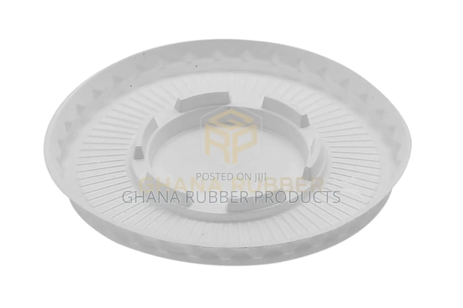 Flat Lids With No Hole Large Size (White) (1600pcs)