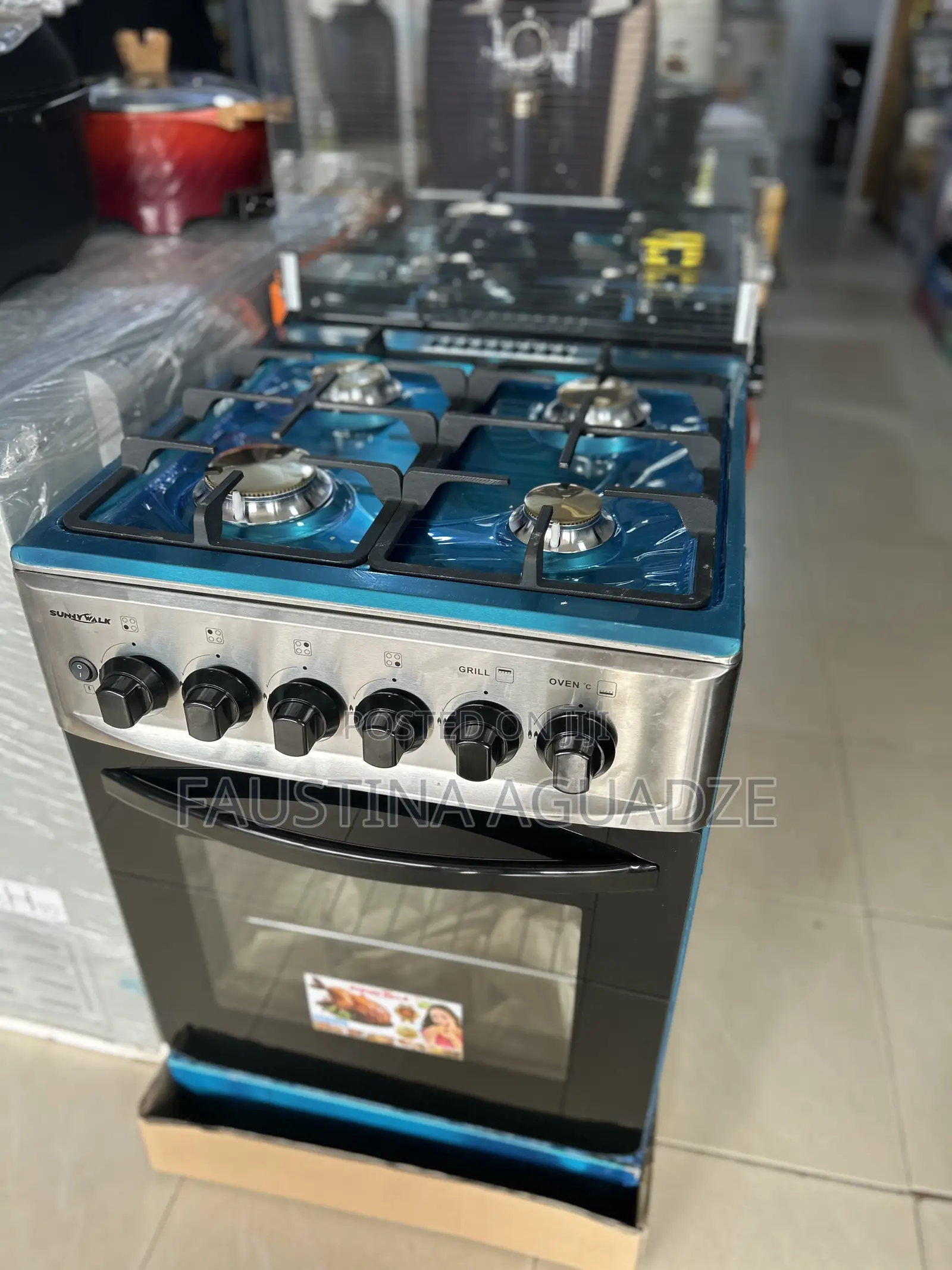 Sunny Walk 55 X 60 Full Stainless Gas Cooker