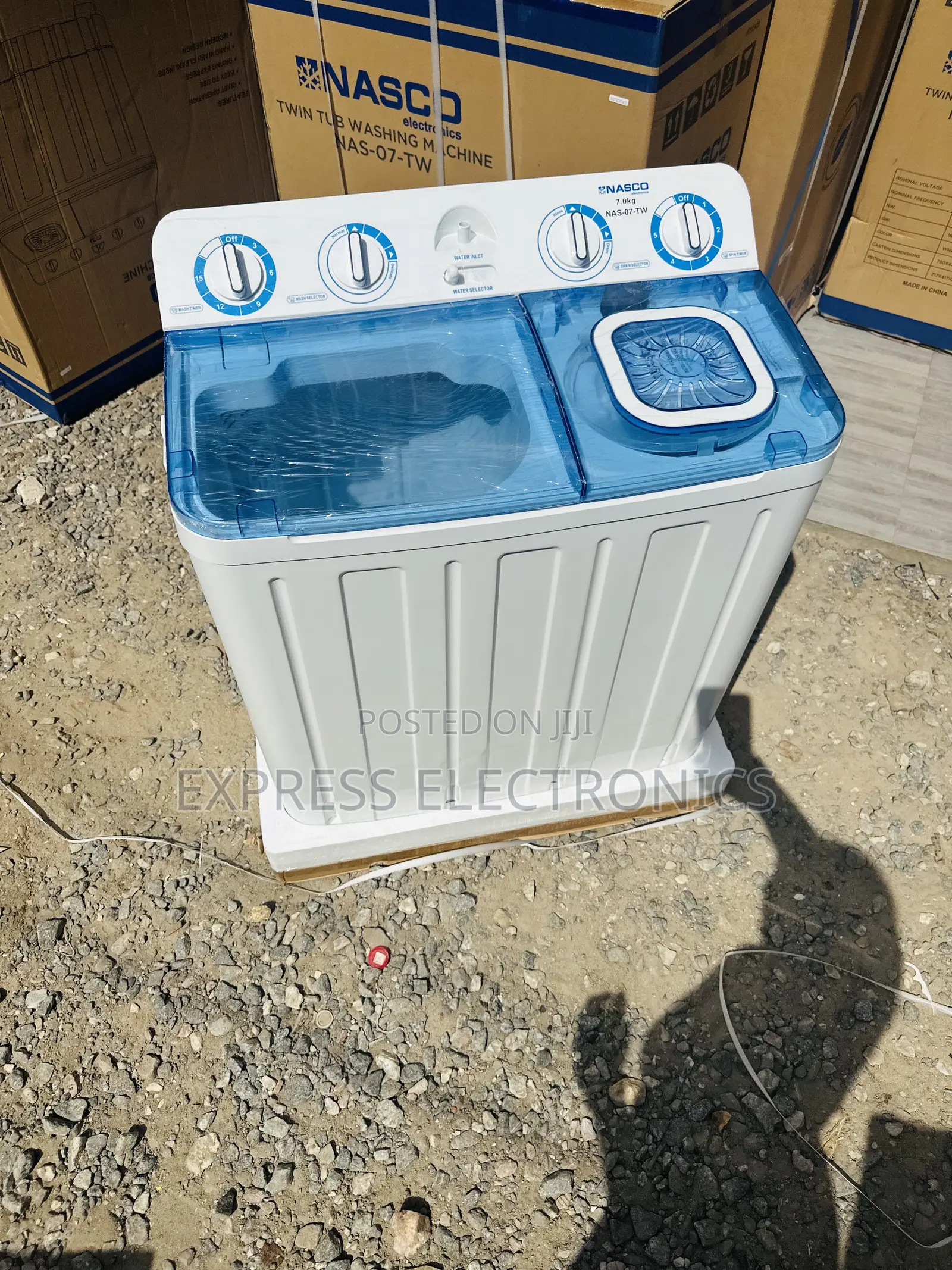 7kg —- Dynamic Washing Machine Nasco Topload Twintub
