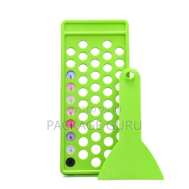 50 Holes Easy Plastic Lip Balm Filling Tray and Spatula Lip