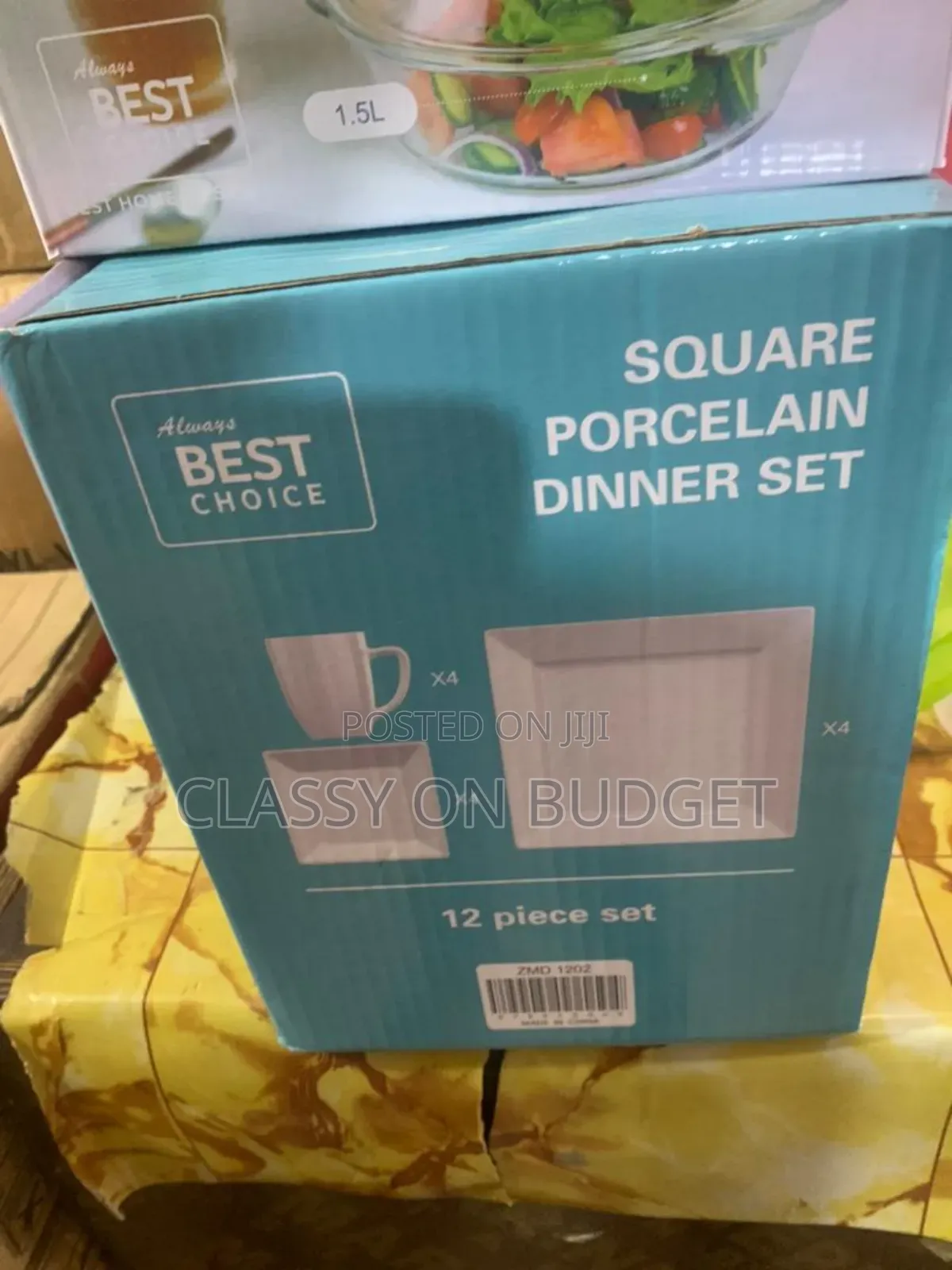 12pcs Dinnerset- Square