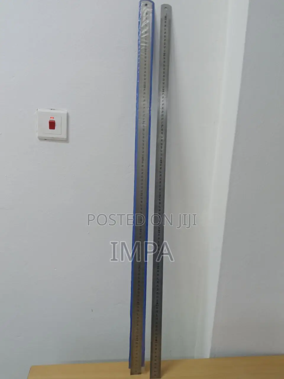Harfington Stainless Steel Ruler 40-Inch/100cm Metal Rulers