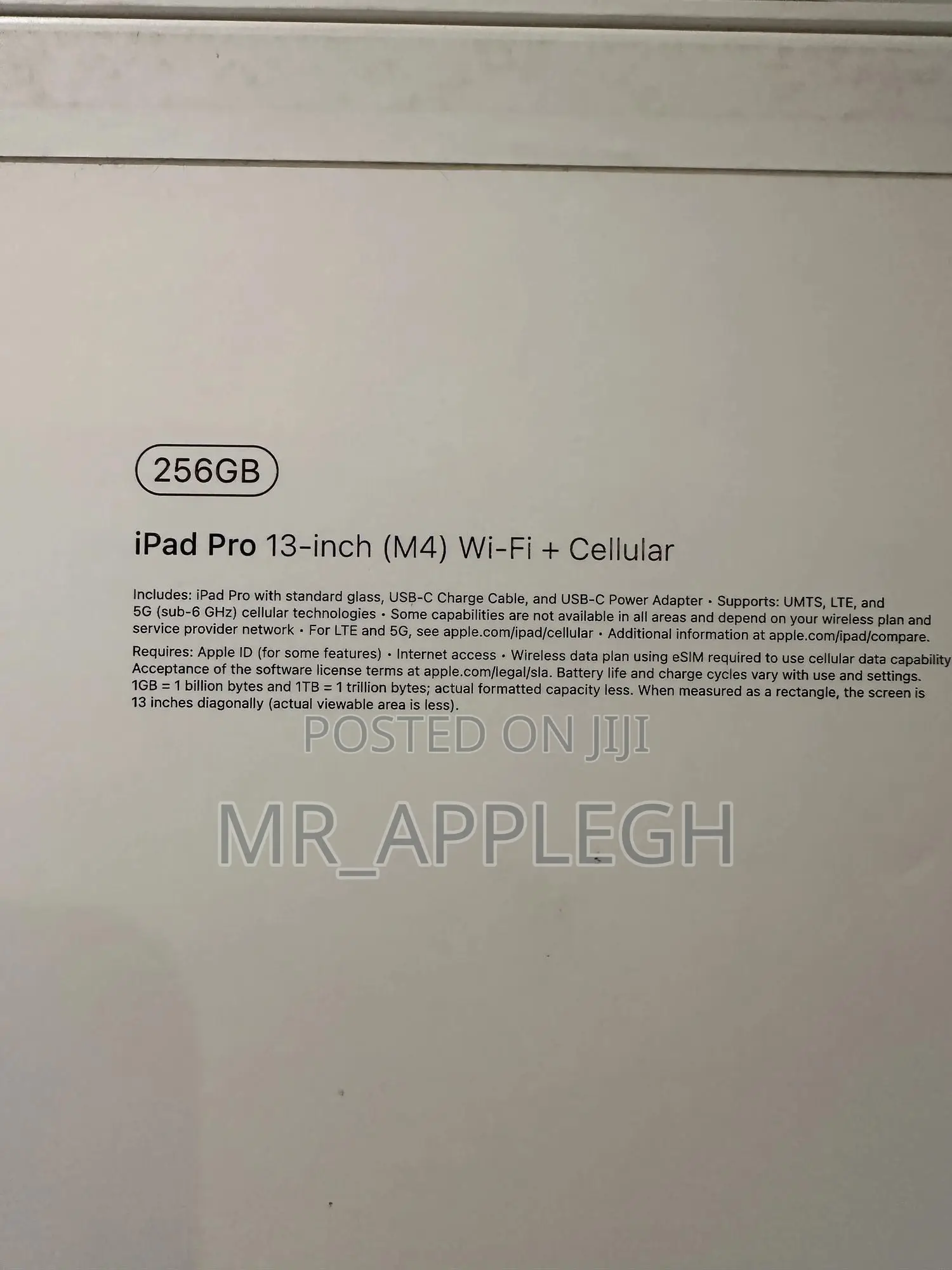 New Apple iPad Pro 13 (2024) 256 GB Gray
