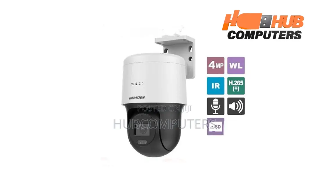 Hikvision (DS-2DE2C400MW-DE) 2-Inch 4MP IR Mini PT Dome Netw
