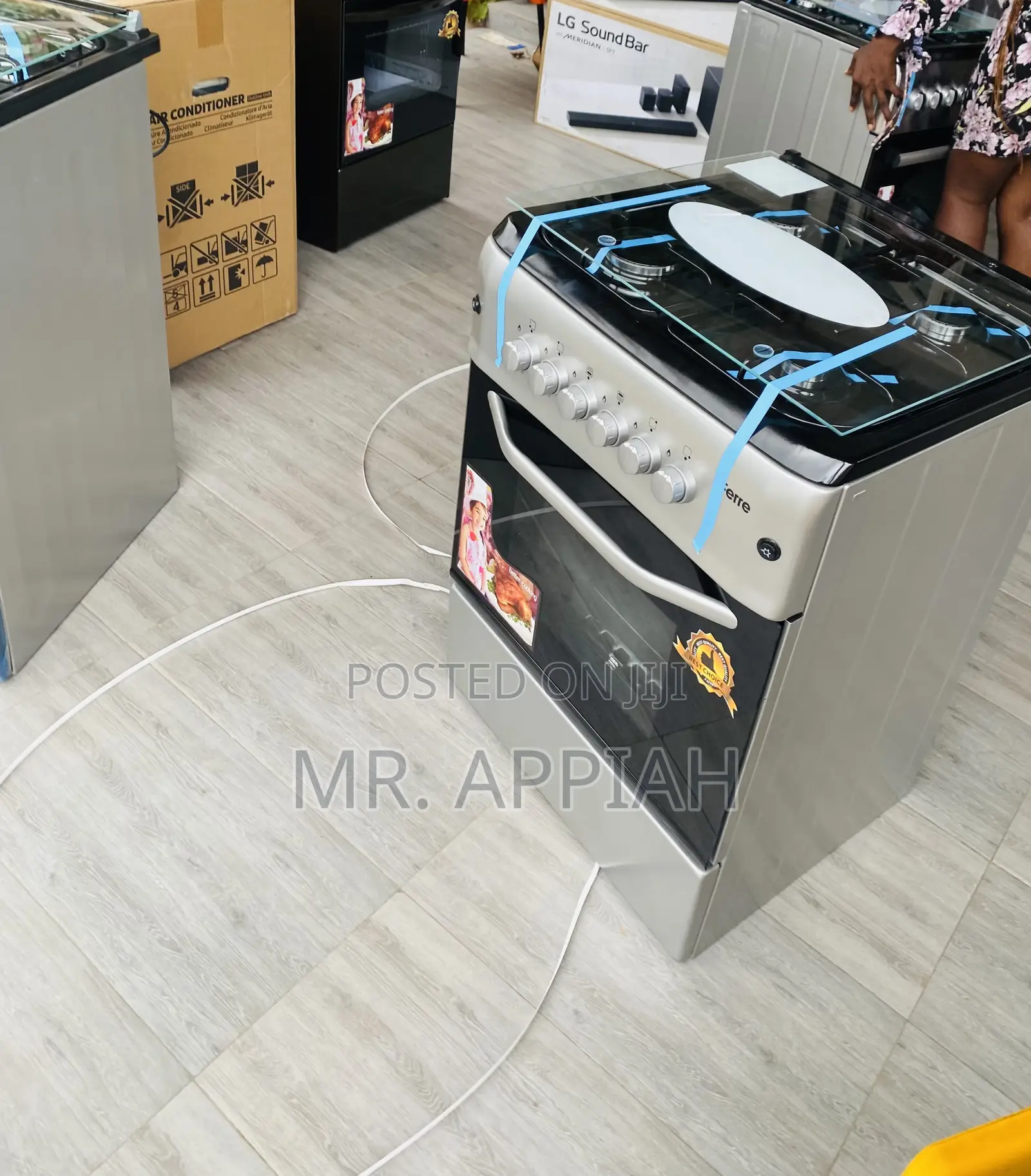 Check Out Ferre 60x60 Gas Oven 4 Burner(Gray) 