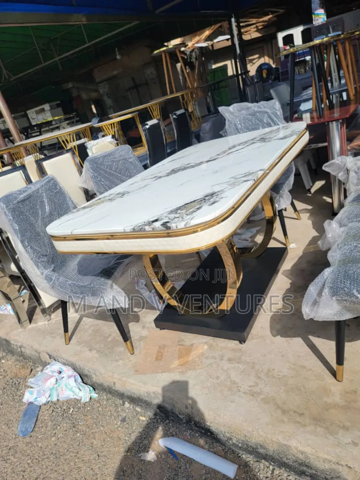 Solid Marble Dining Set