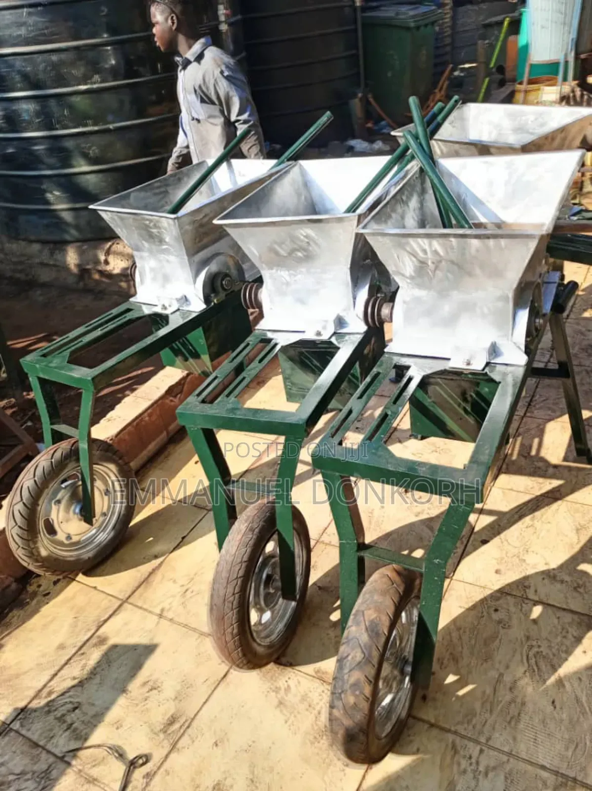 Cassava/ Coconut Grinder Wheelbarrow Design