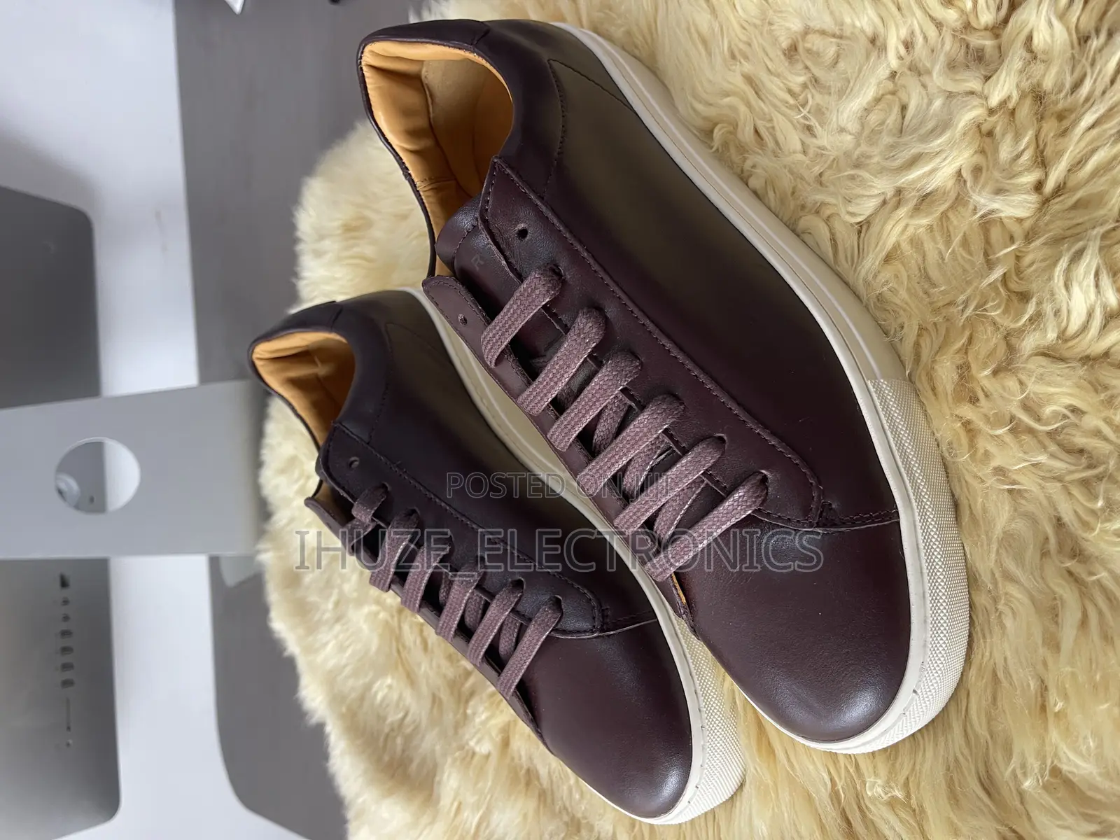 REISS Leather Trainer (Size 43)