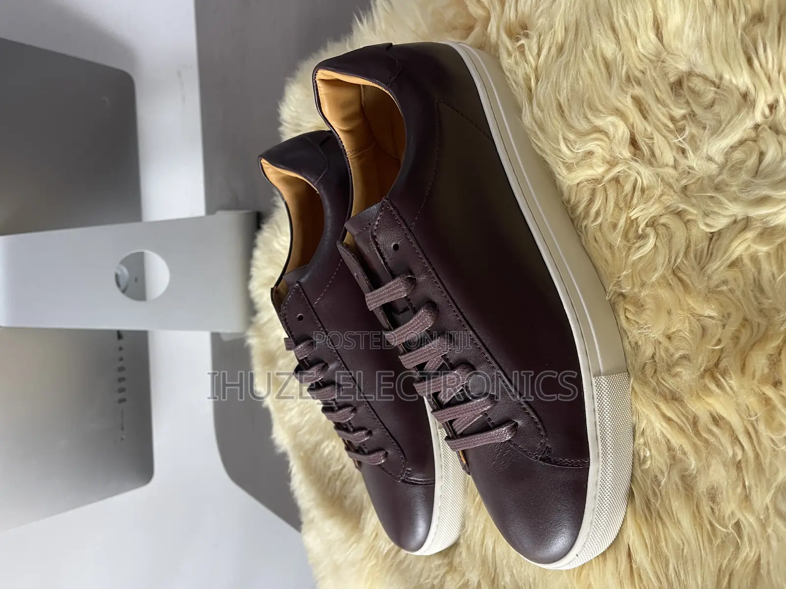REISS Leather Trainer (Size 43)